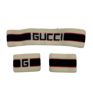 Accessory Luxury Designer Label By Gucci In Black & Cream