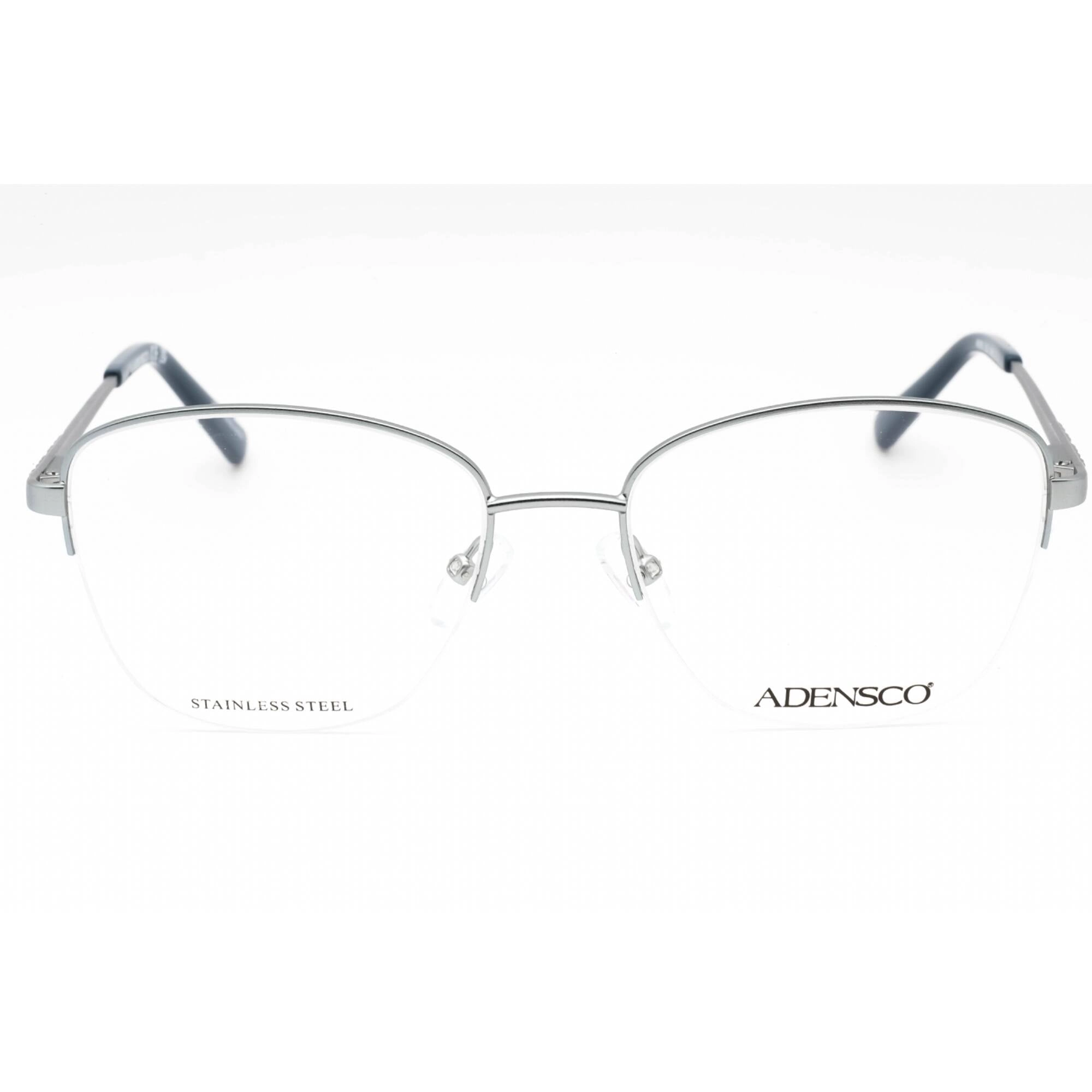Adensco Women's Eyeglasses - Matte Blue Metal Cat Eye Half Rim Frame | AD 252 0FLL 00