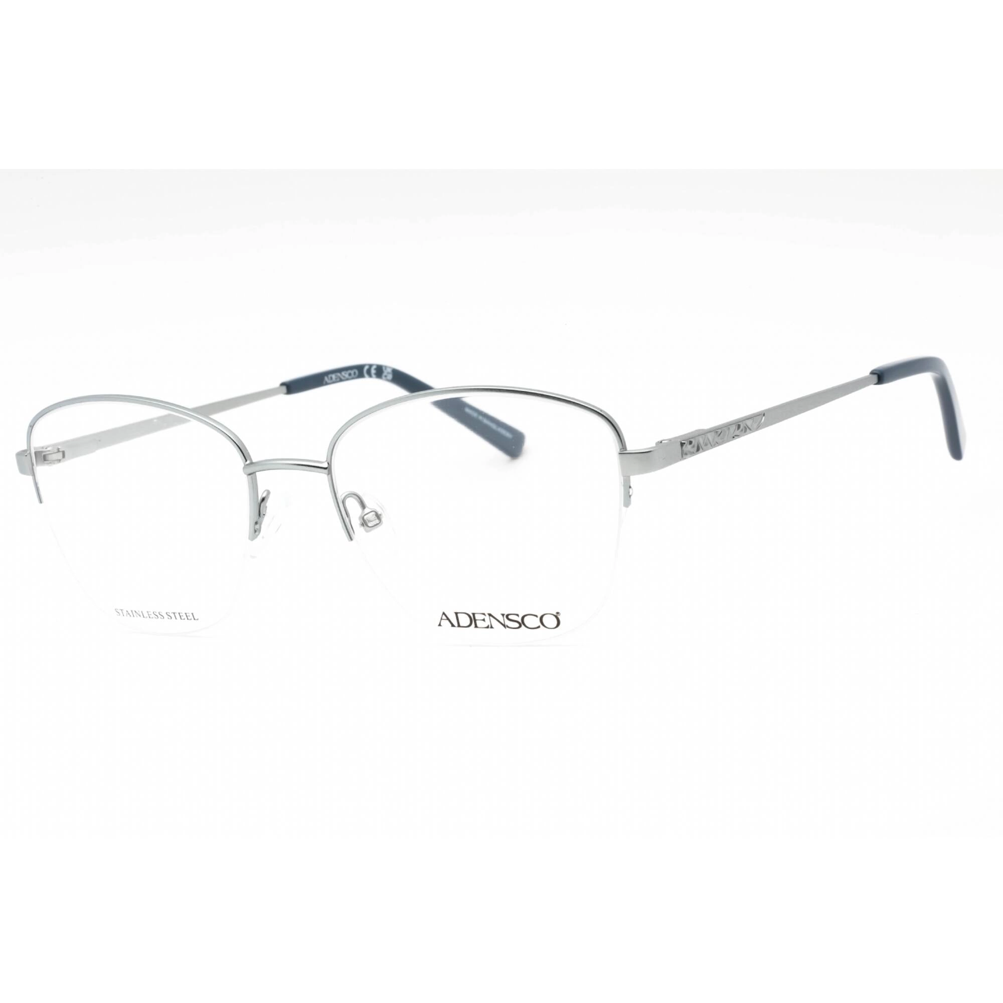 Adensco Women's Eyeglasses - Matte Blue Metal Cat Eye Half Rim Frame | AD 252 0FLL 00
