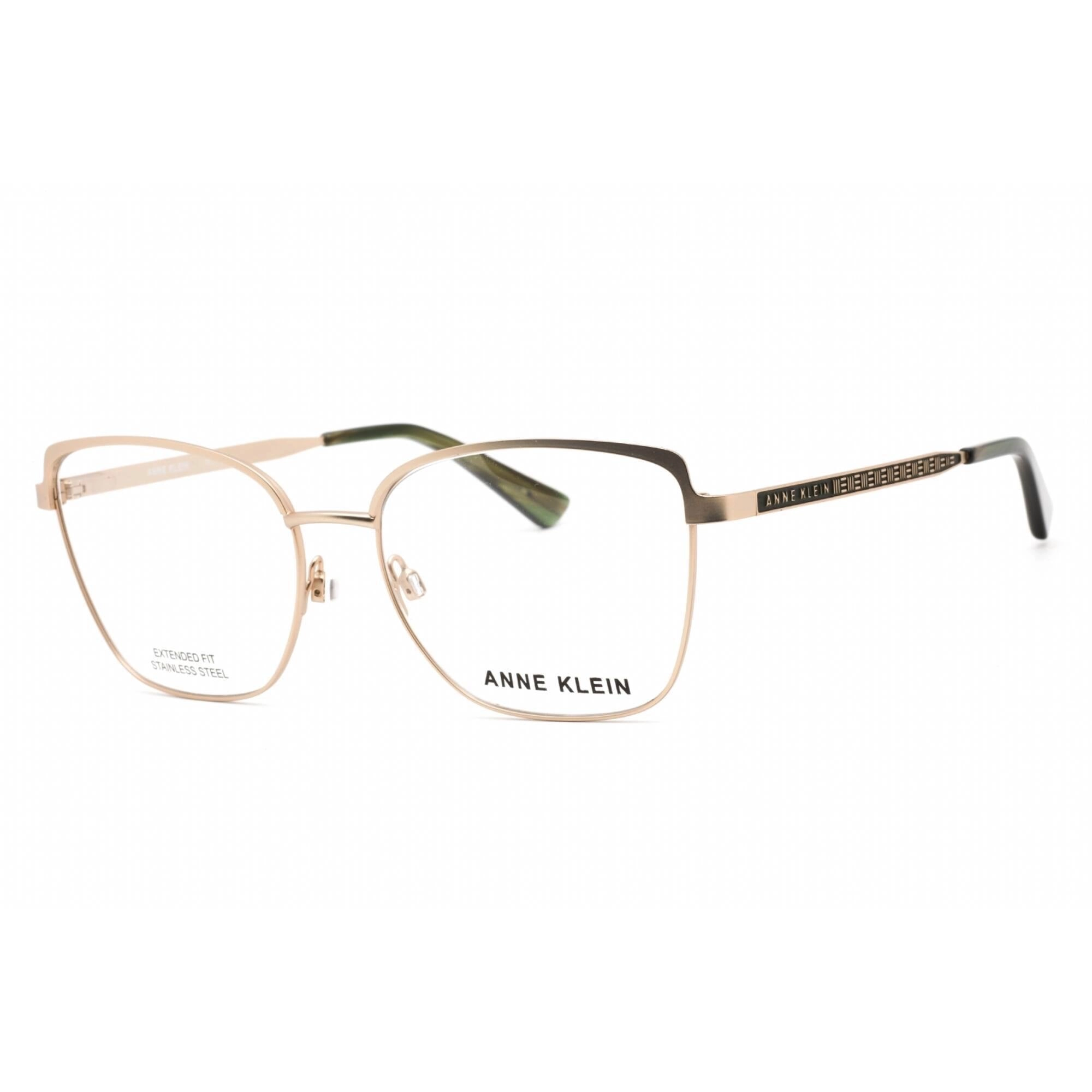 Anne Klein Women's Eyeglasses - Gold Cat Eye Full Rim Metal Frame | AK5094 710