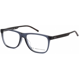 Armani Exchange Unisex Eyeglasses - Blue Plastic Rectangular Full Rim | AX3048F 8238