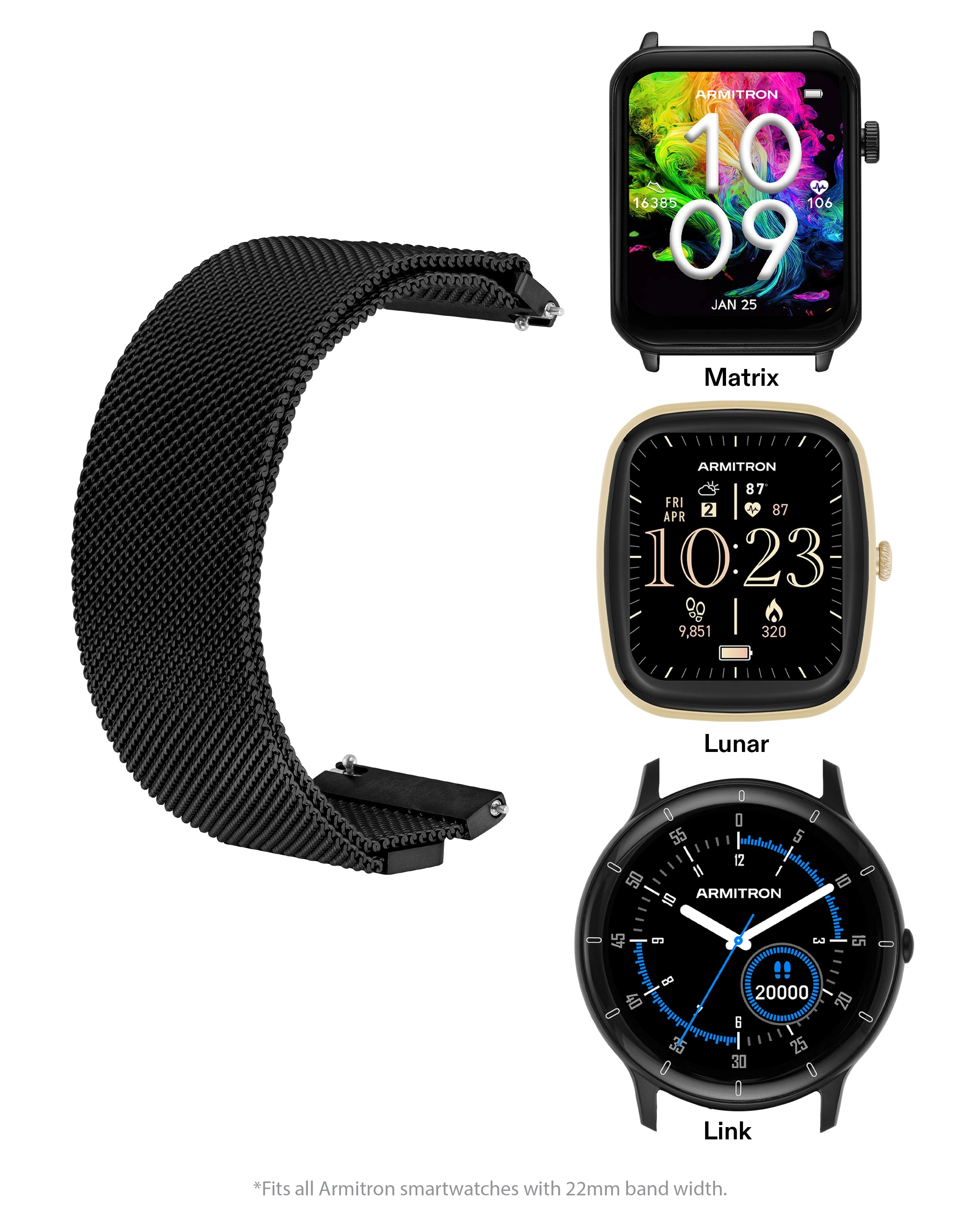 Armitron Connect™ Mesh Band | 22mm