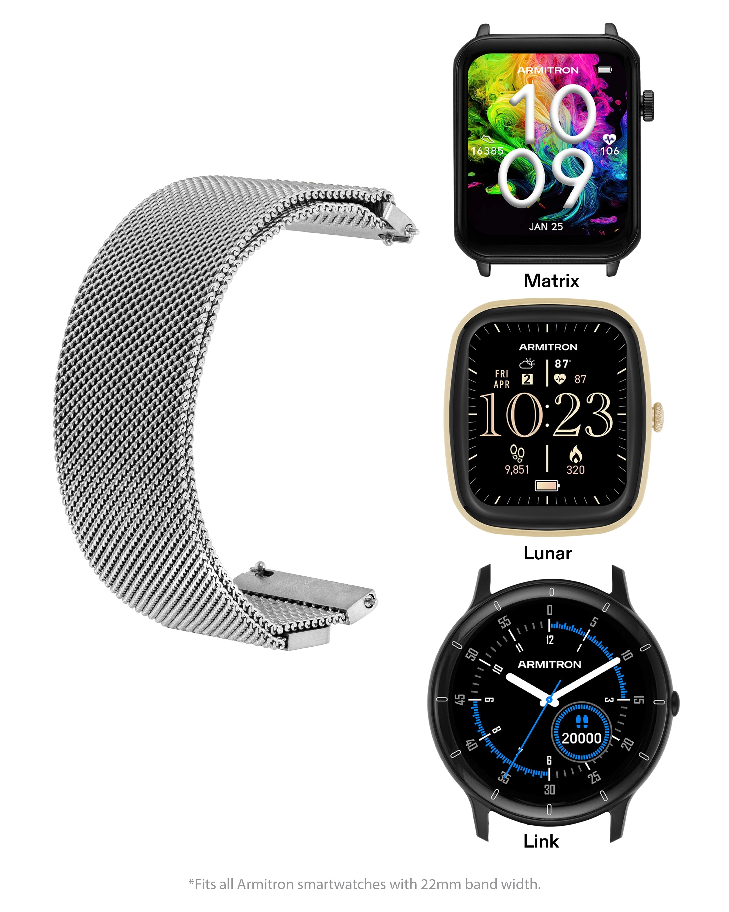 Armitron Connect™ Mesh Band | 22mm