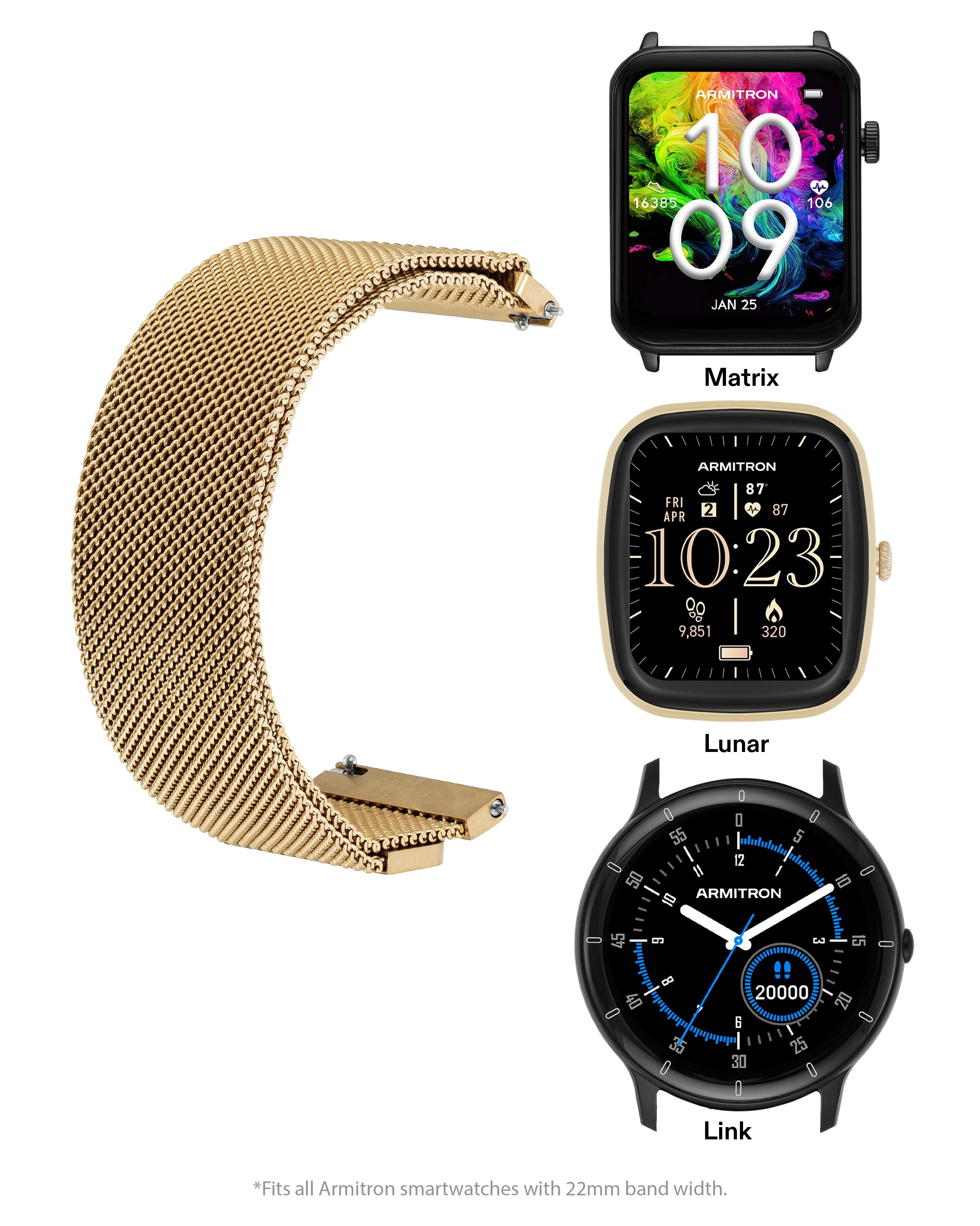 Armitron Connect™ Mesh Band | 22mm