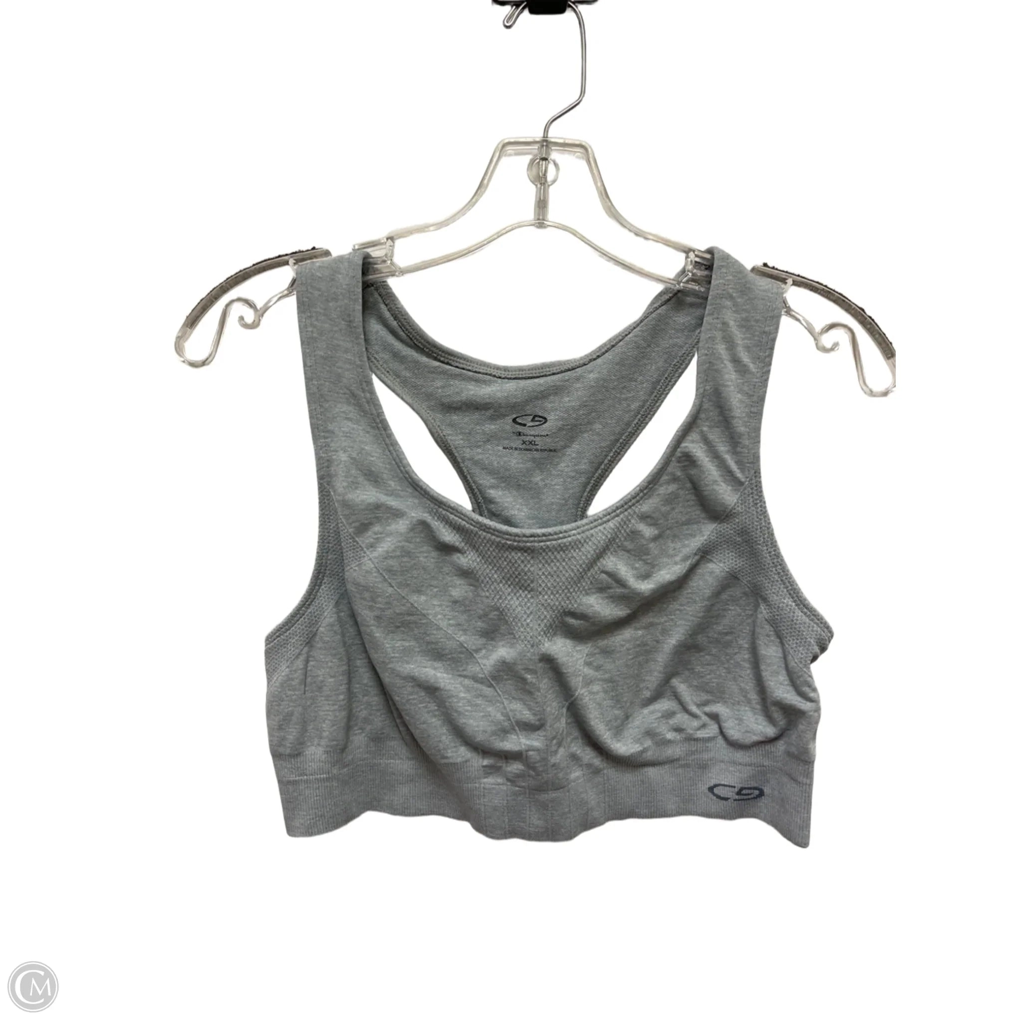 Athletic Bra By Champion In Grey, Size: 1x