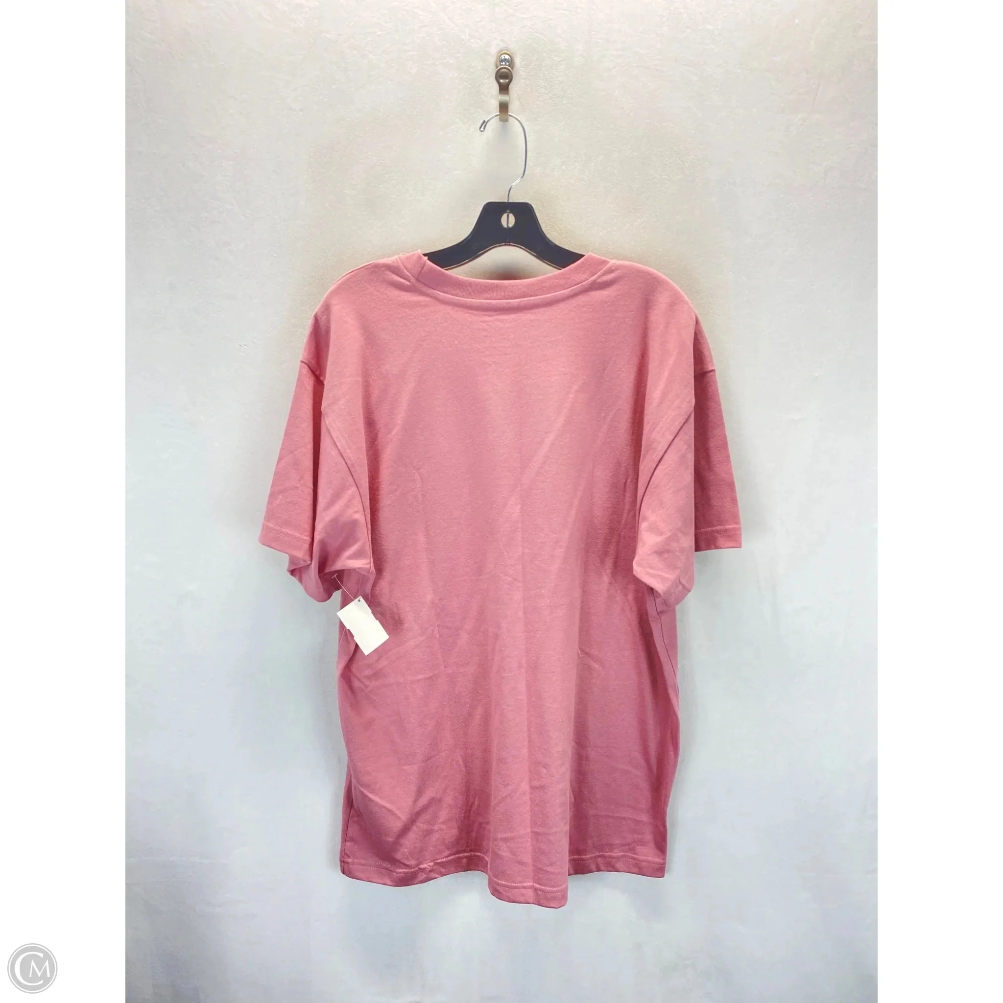 Athletic Top Short Sleeve By The North Face In Pink, Size: M