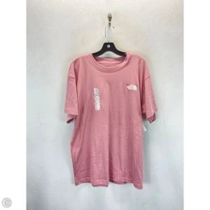 Athletic Top Short Sleeve By The North Face In Pink, Size: M
