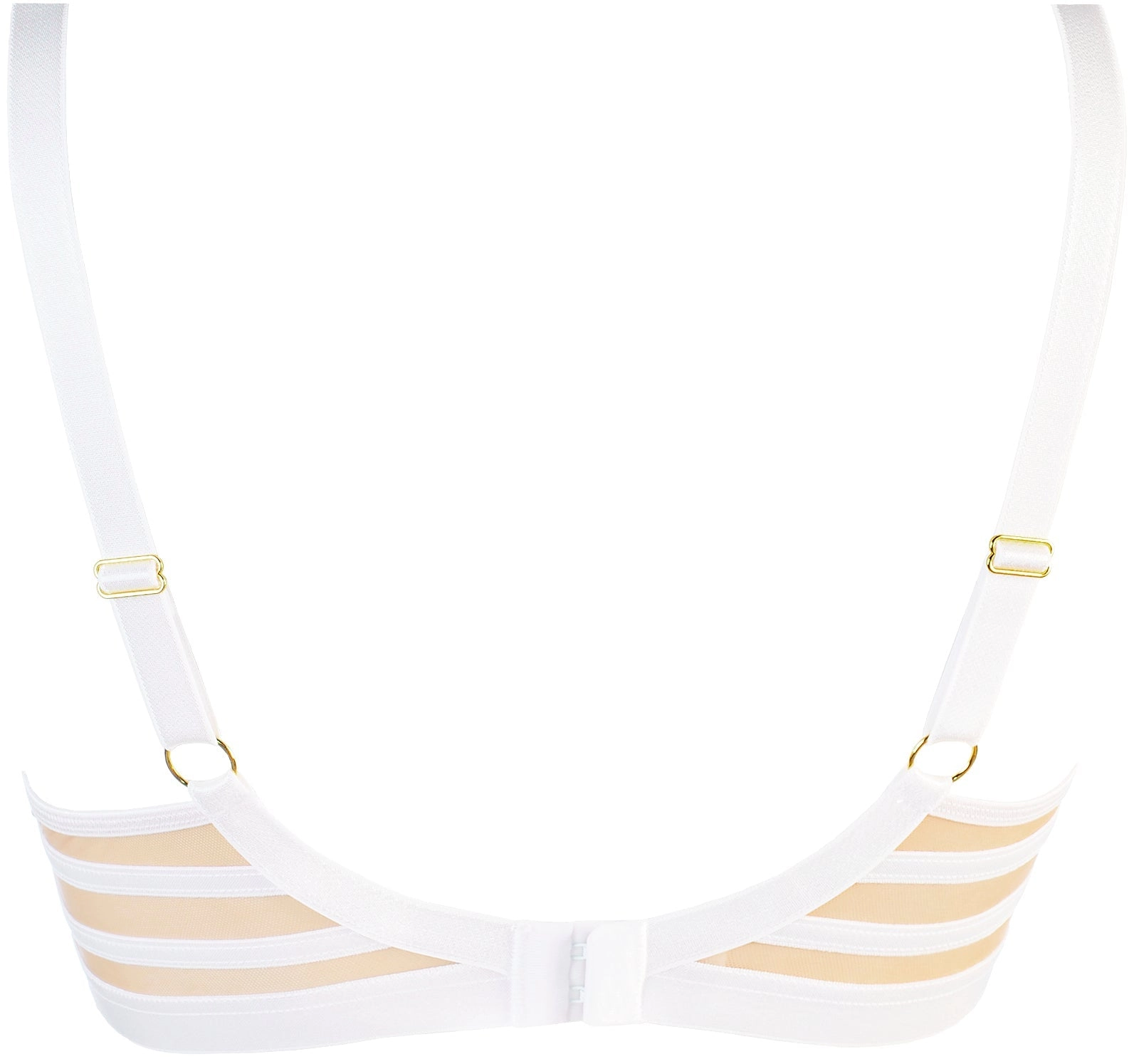 Axami 10561 Sheer Embroidery Unlined Bra White Angel