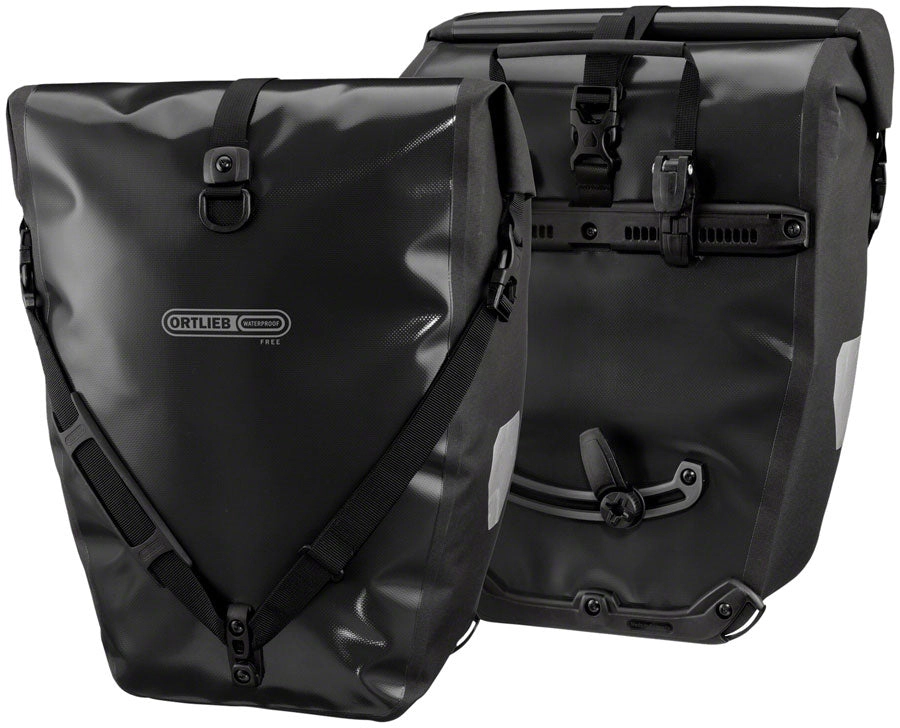 Back-Roller Free Pannier - 40L Pair Black