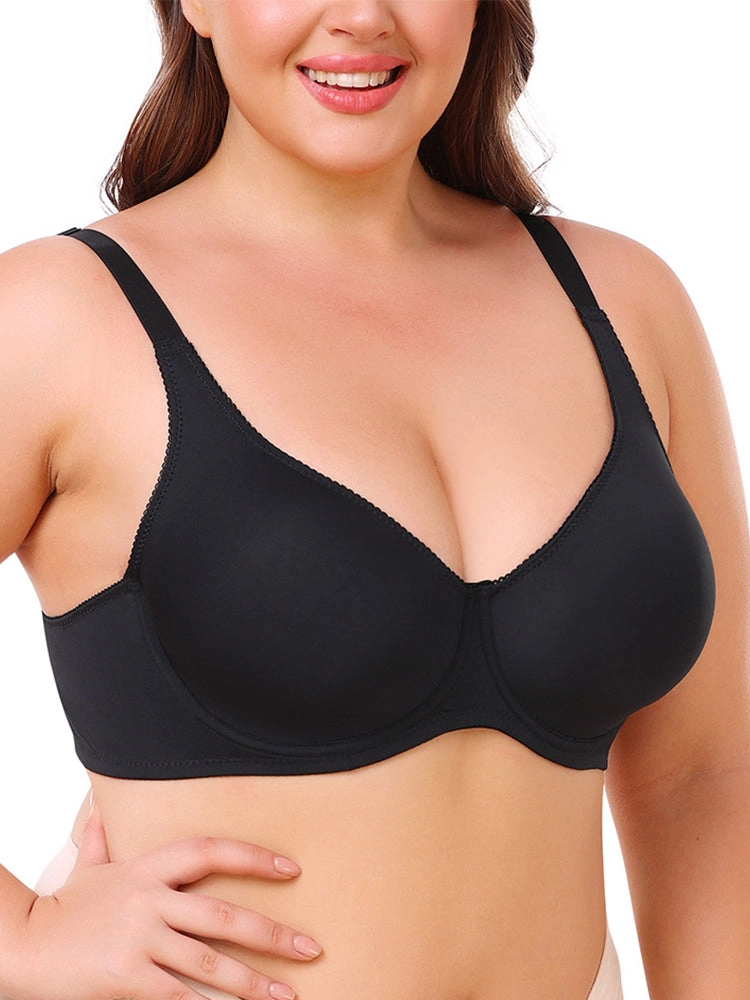 Back Vest Sports Bra for Women Adjustable Wireless-Bras