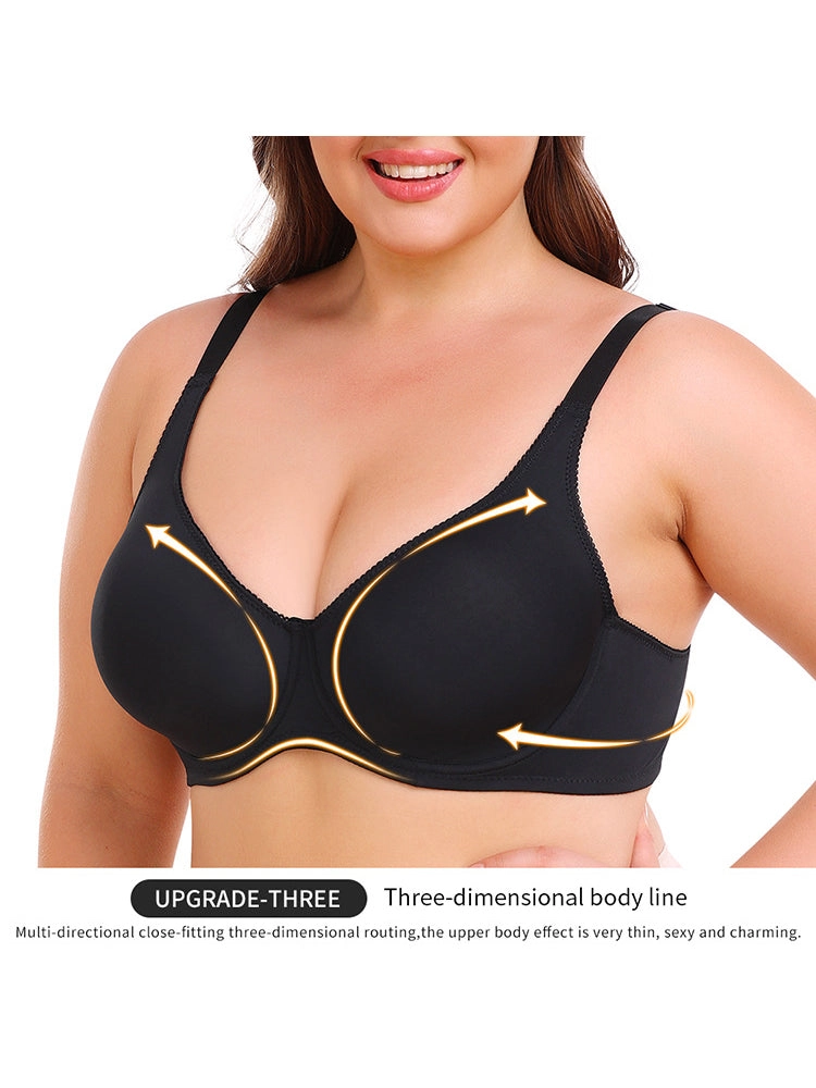 Back Vest Sports Bra for Women Adjustable Wireless-Bras