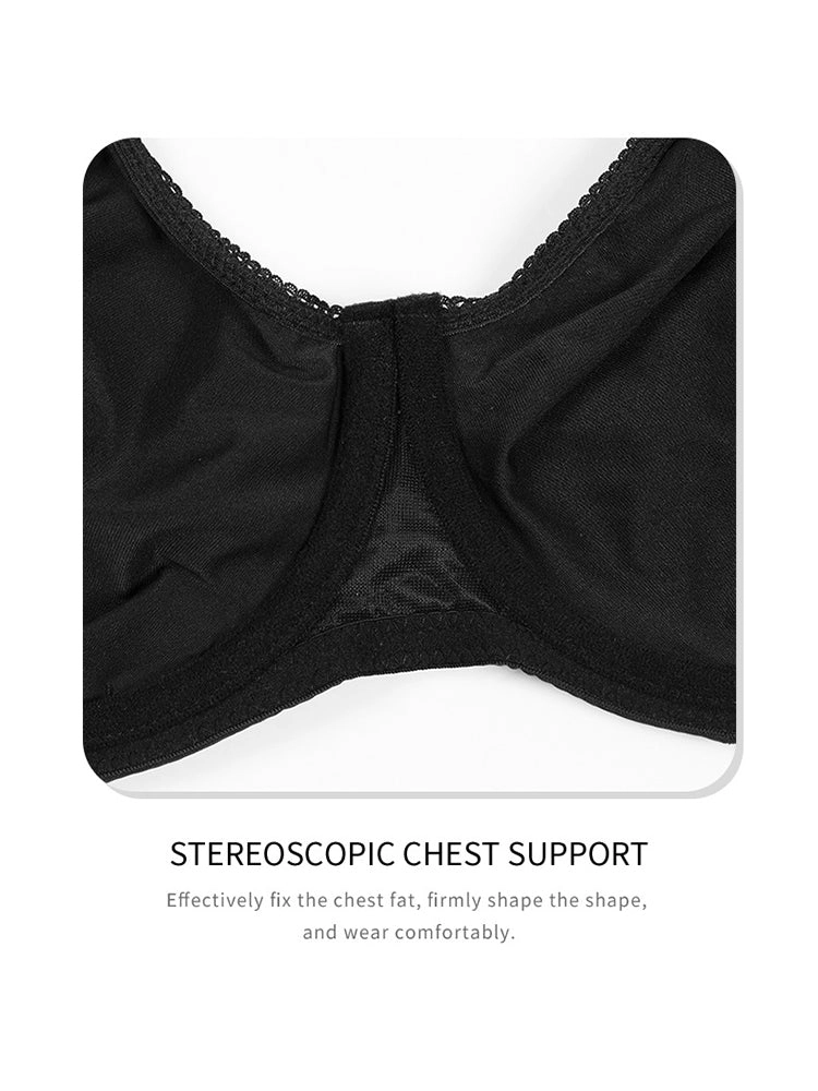 Back Vest Sports Bra for Women Adjustable Wireless-Bras