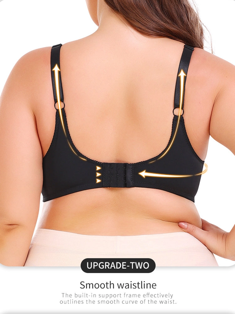 Back Vest Sports Bra for Women Adjustable Wireless-Bras