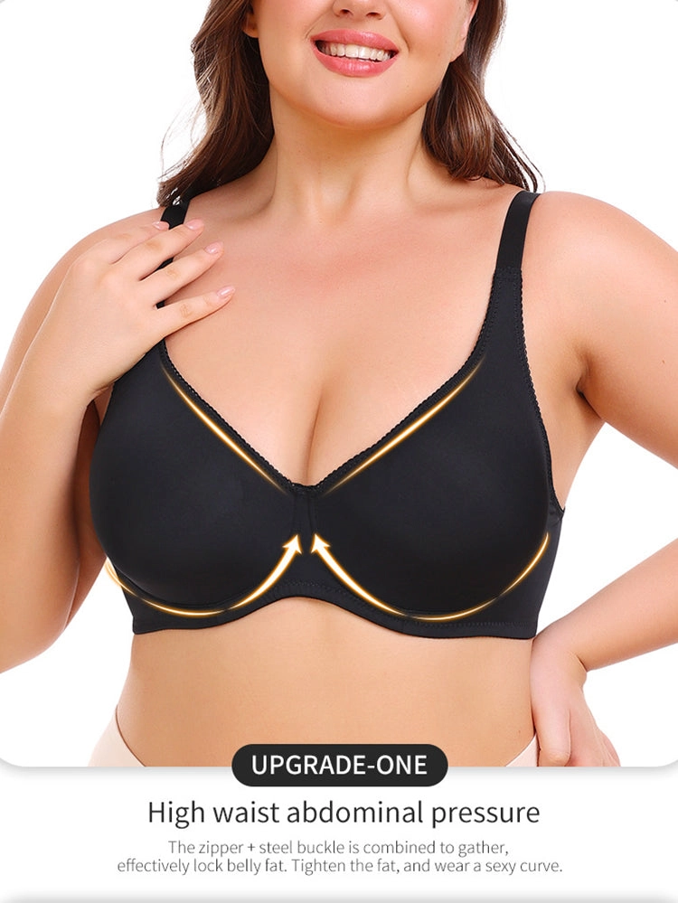 Back Vest Sports Bra for Women Adjustable Wireless-Bras