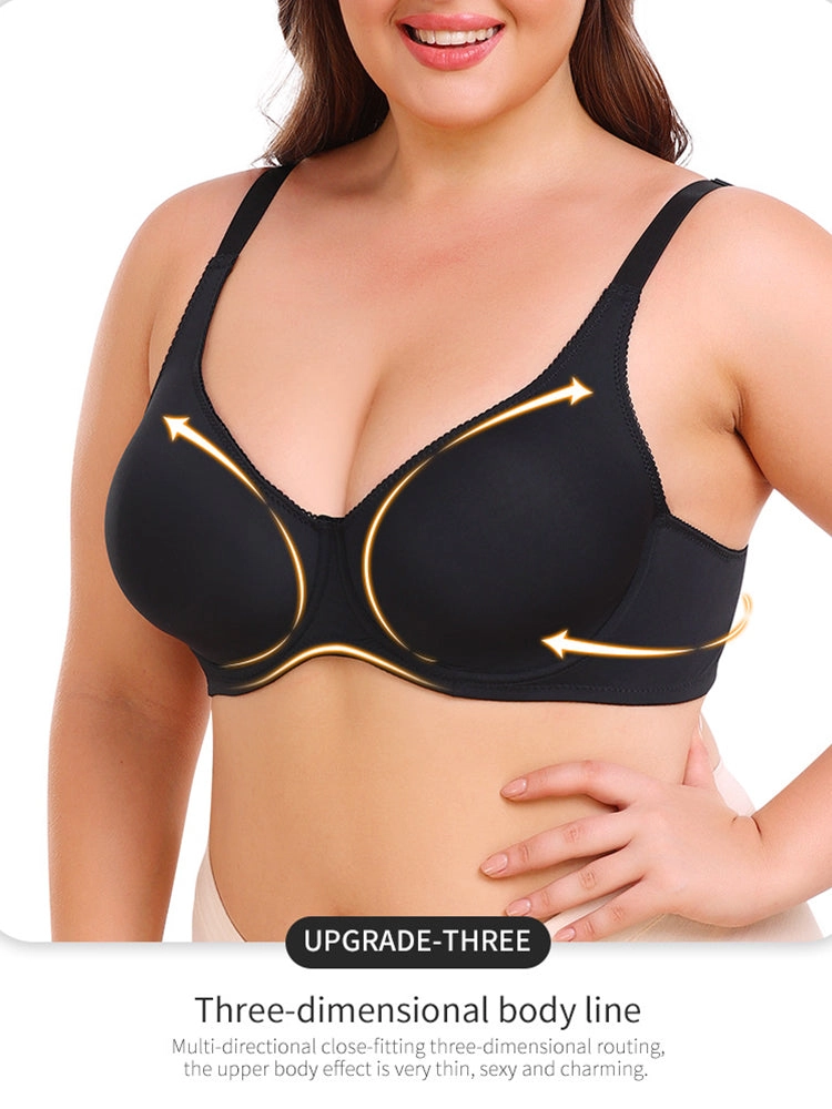 Back Vest Sports Bra for Women Adjustable Wireless-Bras