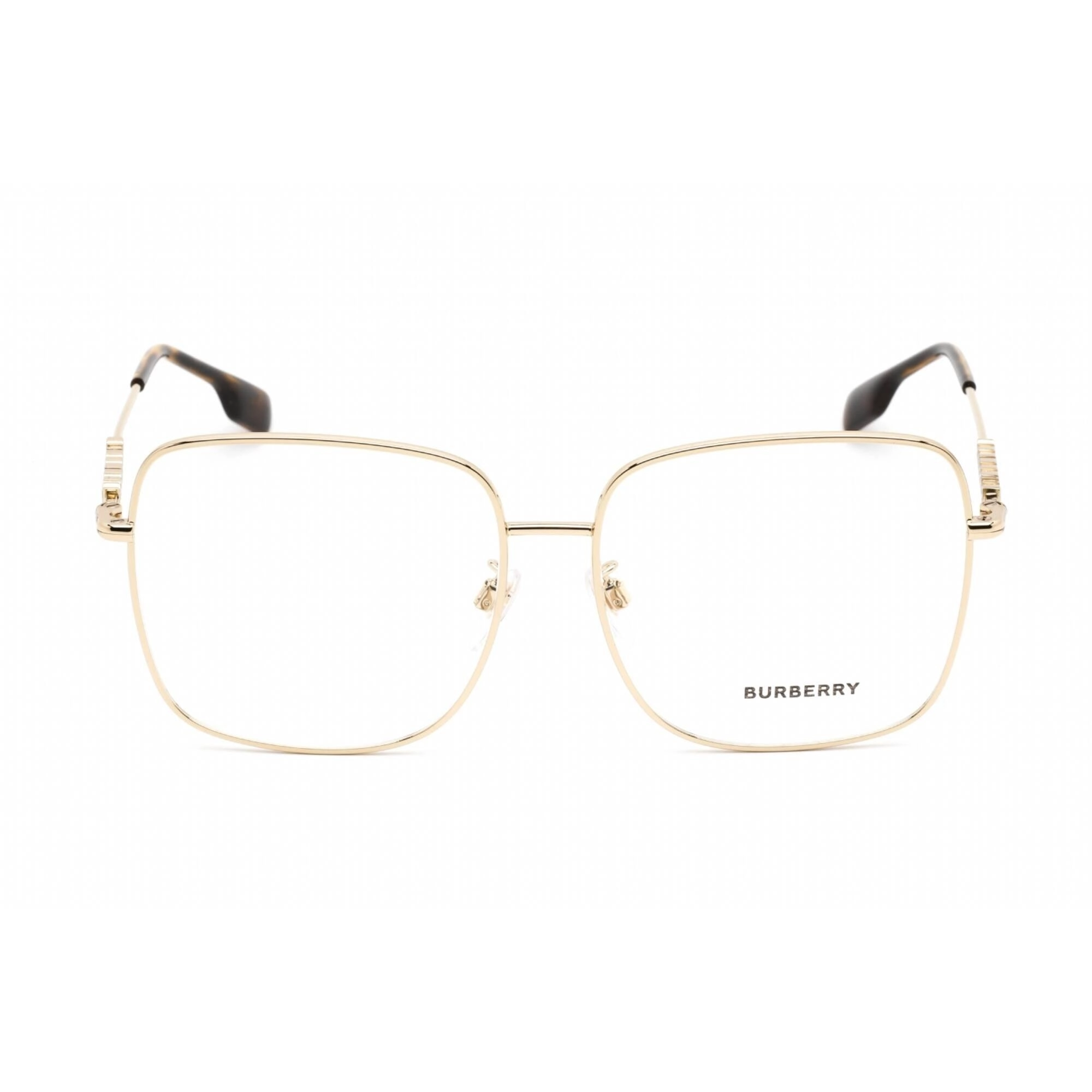 Burberry Unisex Eyeglasses - Full Rim Light Gold Rectangular Frame | 0BE1378D 1109