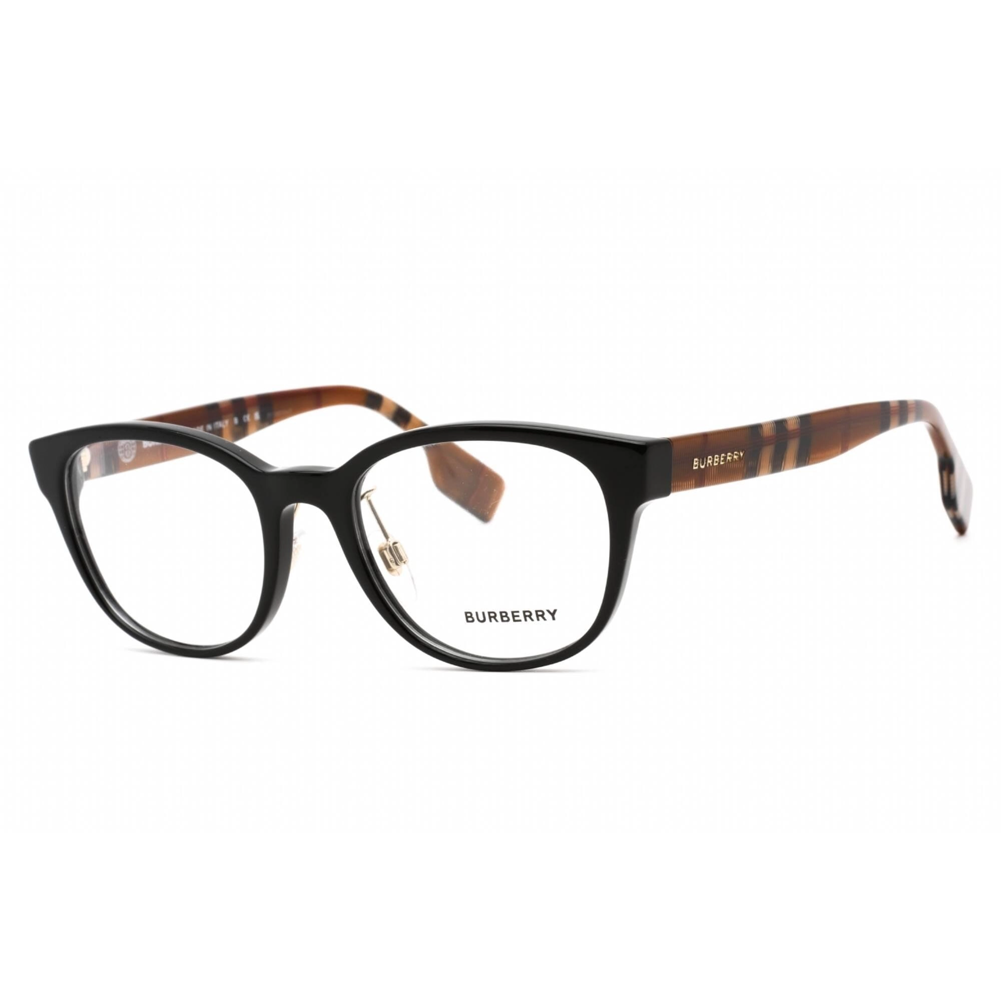 Burberry Women's Eyeglasses - Full Rim Black Plastic Rectangular Frame | 0BE2381D 4041