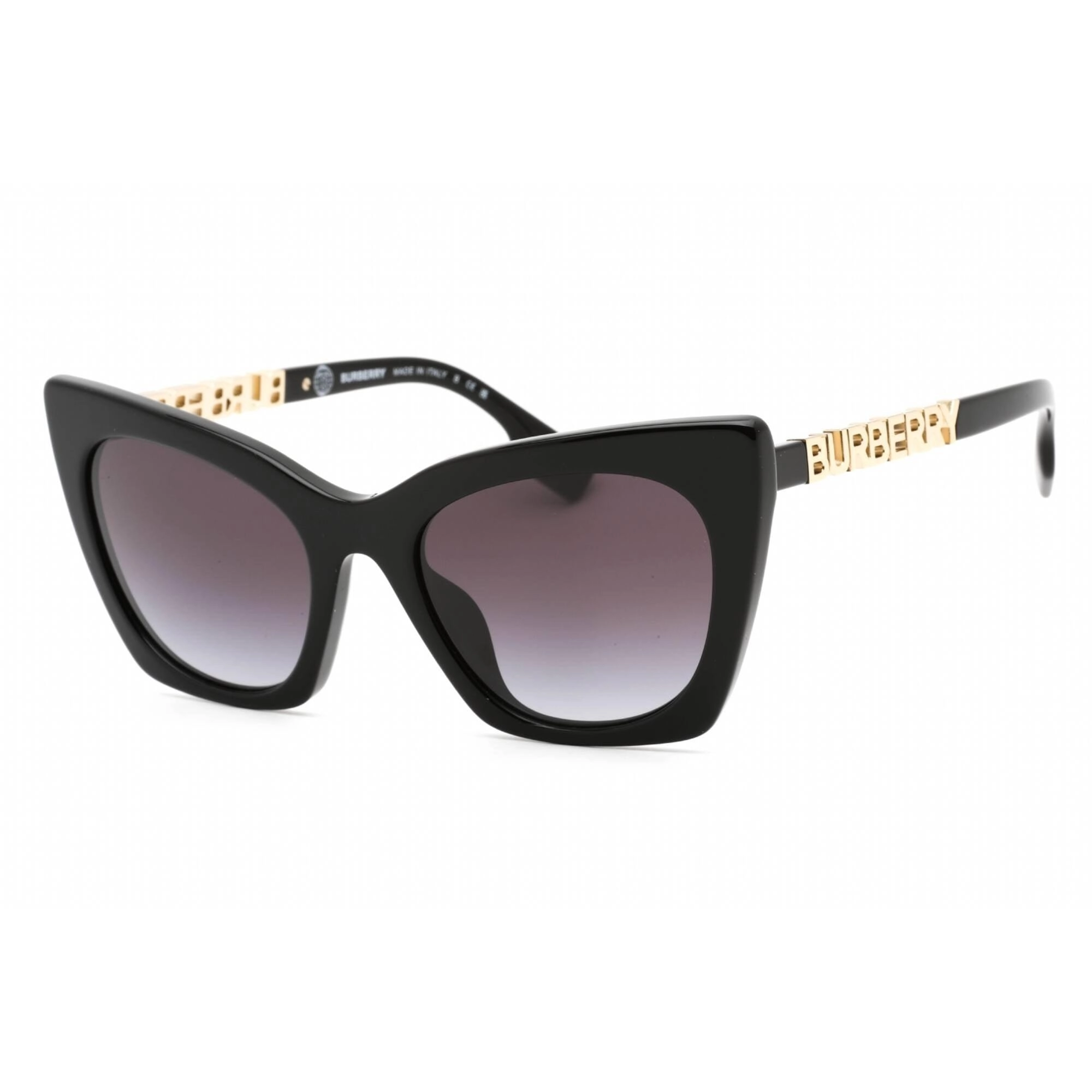 Burberry Women's Sunglasses - Black Cat Eye Frame Grey Gradient Lens | 0BE4372U 30018G