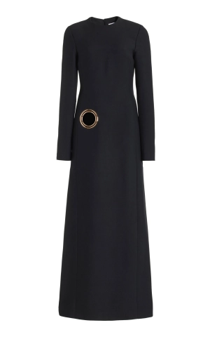 Cadell Dress in Silk Wool Cady