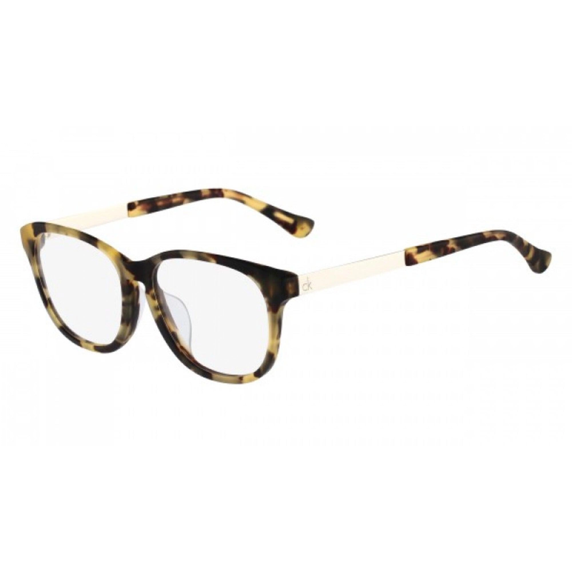Calvin Klein Unisex Eyeglasses - Matt Tortoise Square Frame | CALVIN KLEIN CK5854A 215