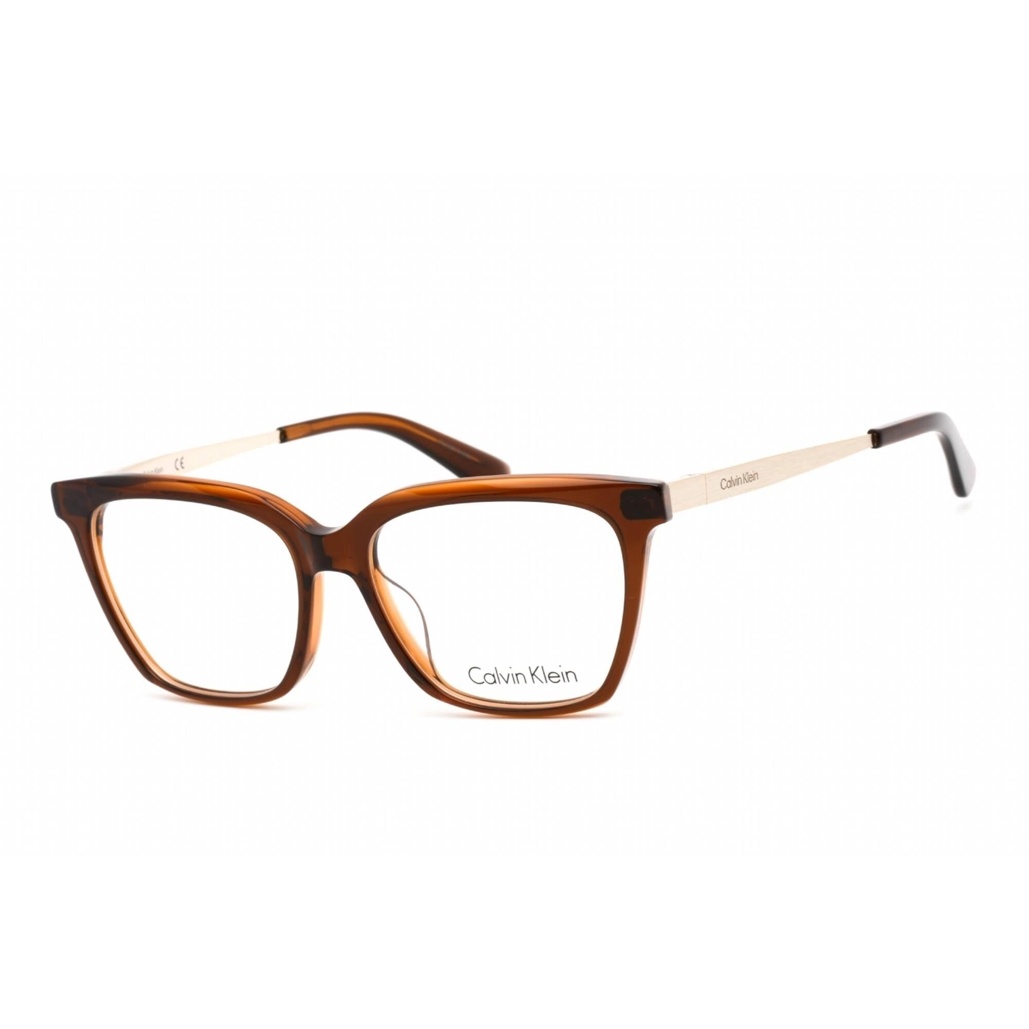 Calvin Klein Women's Eyeglasses - Full Rim Cat Eye Brown Plastic Frame | CK22509 200