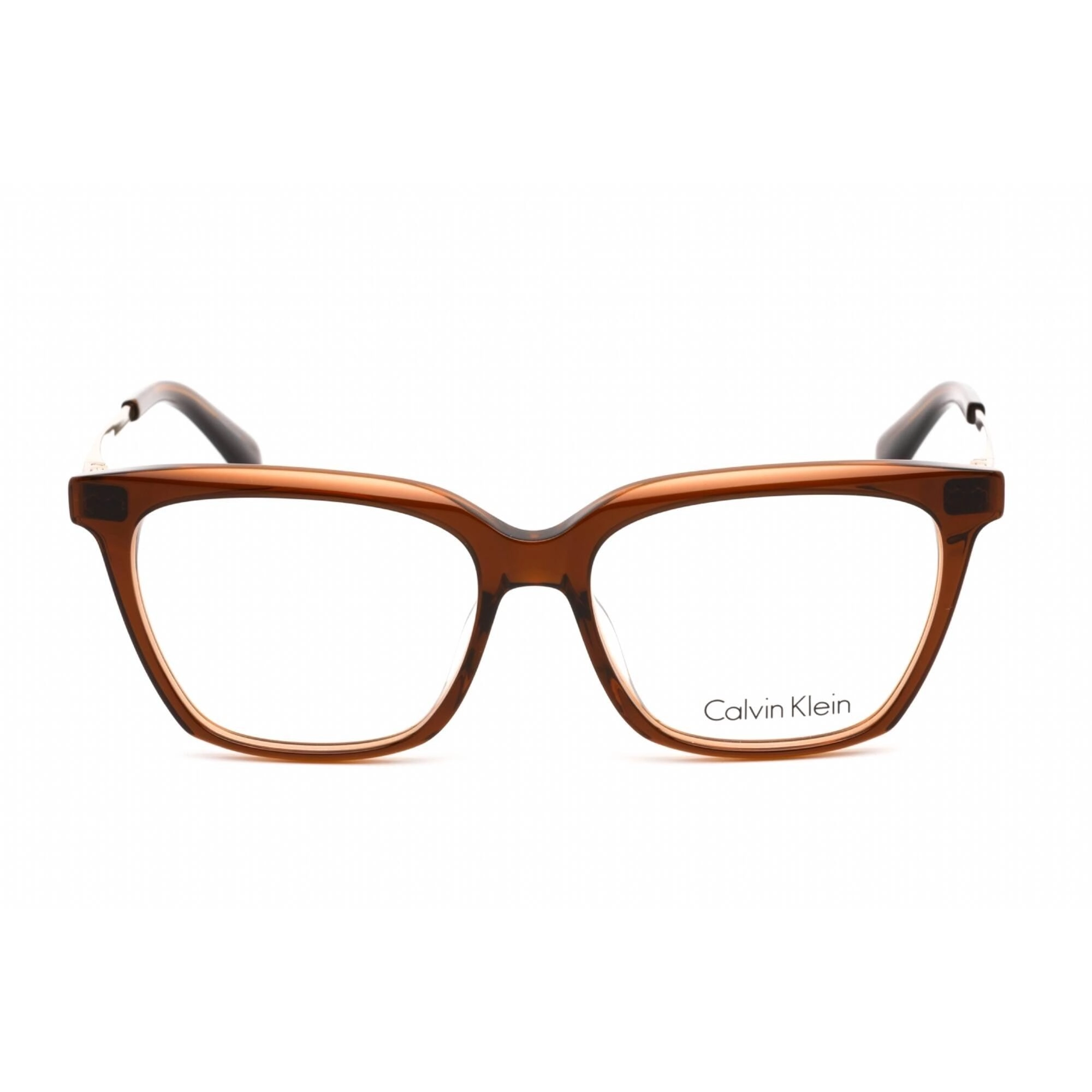 Calvin Klein Women's Eyeglasses - Full Rim Cat Eye Brown Plastic Frame | CK22509 200