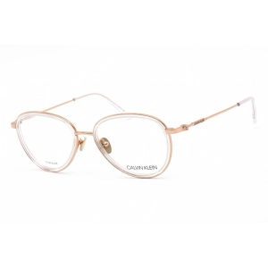 Calvin Klein Women's Eyeglasses - Full Rim Crystal Titanium Round Frame | CK20106 971
