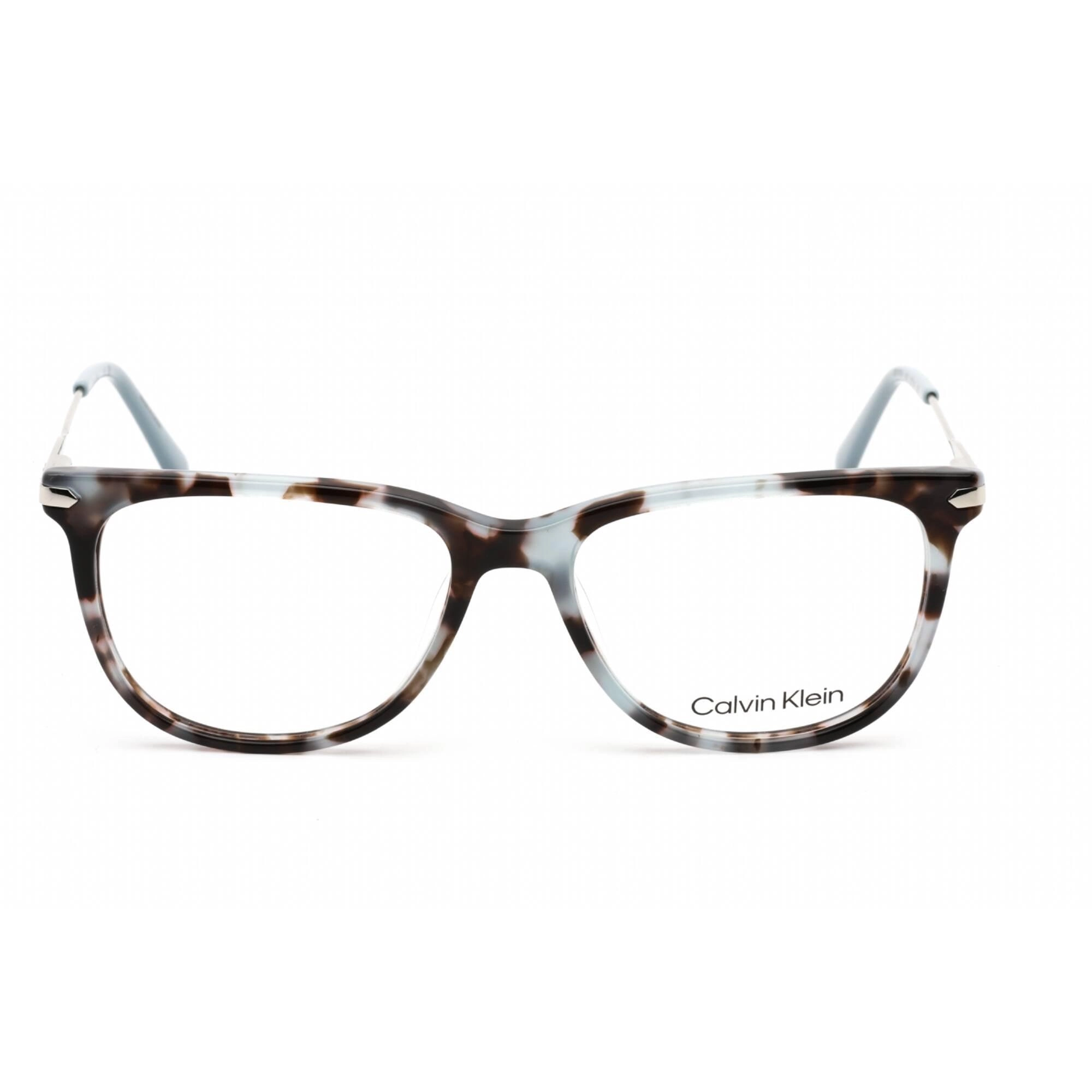 Calvin Klein Women's Eyeglasses - Full Rim Light Blue Tortoise Acetate | CK19704 453