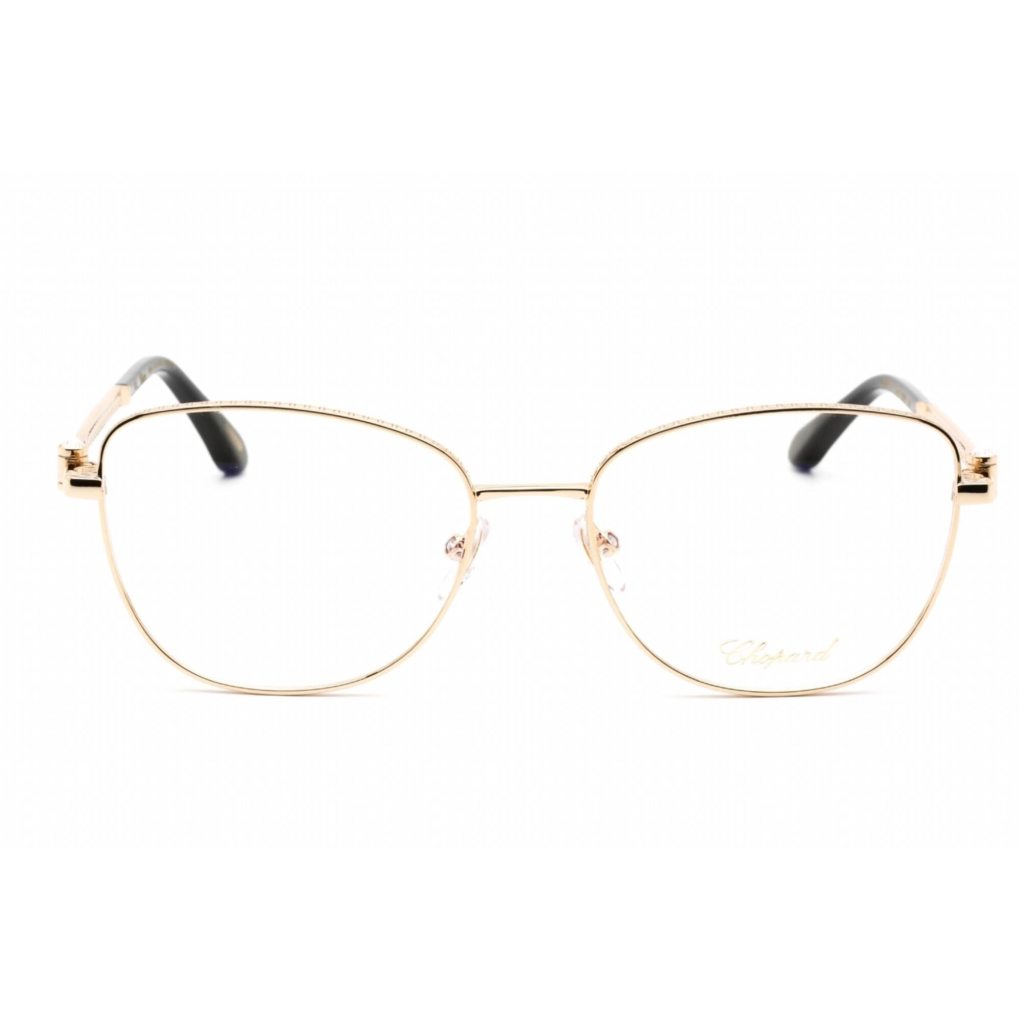 Chopard Women's Eyeglasses - Shiny Rose Gold Metal Rectangular Frame | VCHF17S 0300