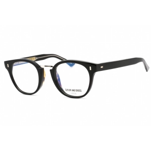Cutler And Gross Unisex Eyeglasses - Black Rectangular Frame Clear Lens | CG1336 004