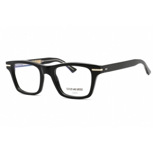 Cutler And Gross Unisex Eyeglasses - Black Rectangular Frame Clear Lens | CG1337 004