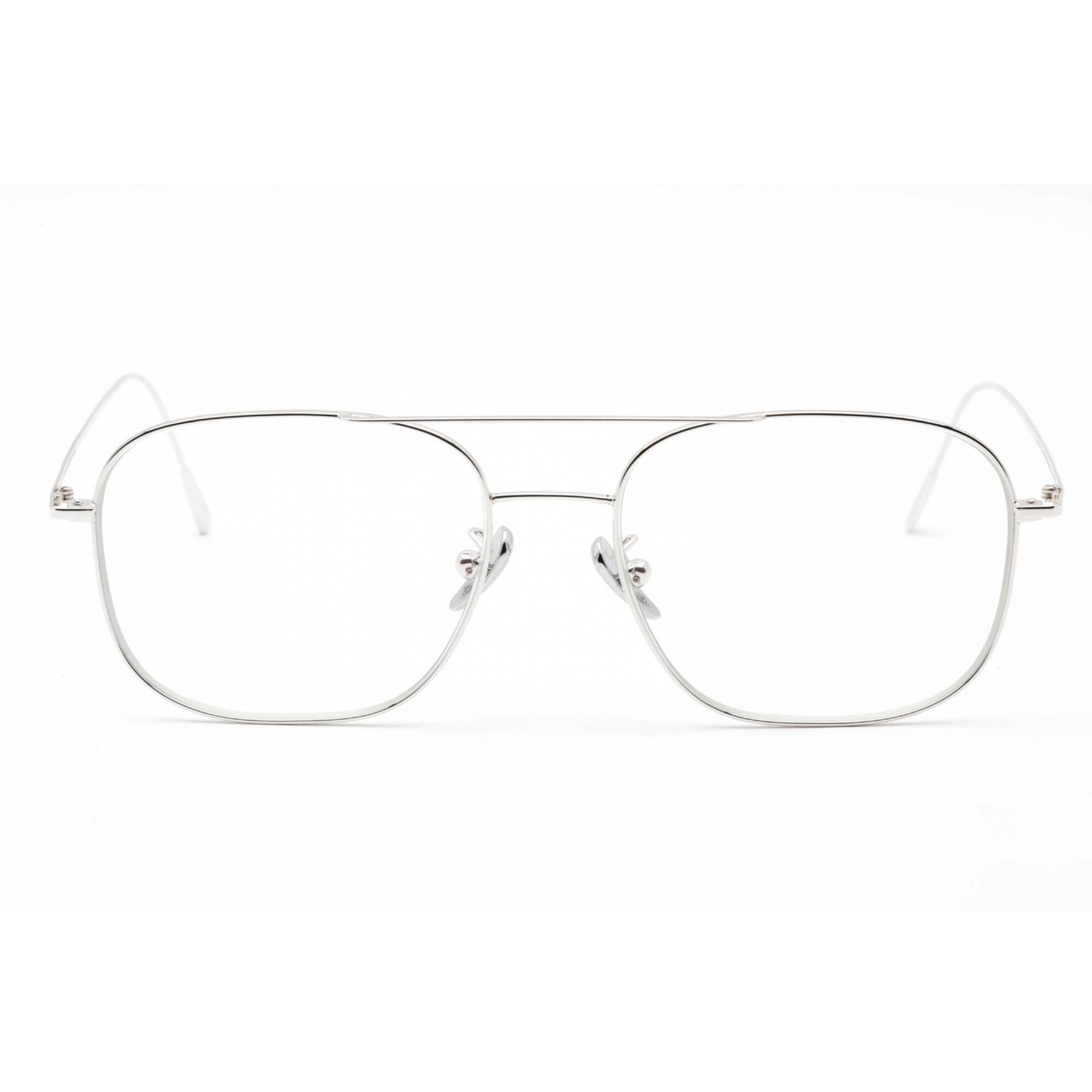 Cutler And Gross Unisex Eyeglasses - Silver/Grey Frame Clear Lens | CG1267PPL 001
