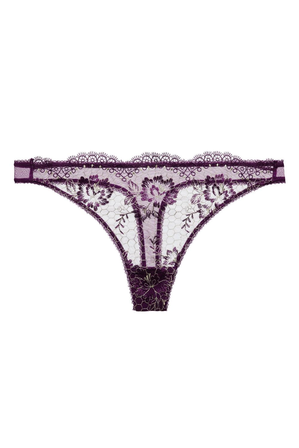 Dita Von Teese Evelina G-String Panty Aubergine