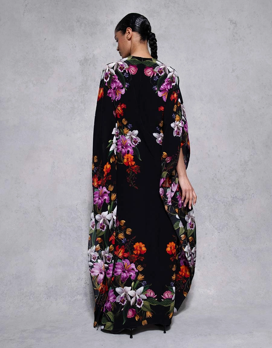Eloise Crepe Maxi Dress - Painterly Flower - SALE