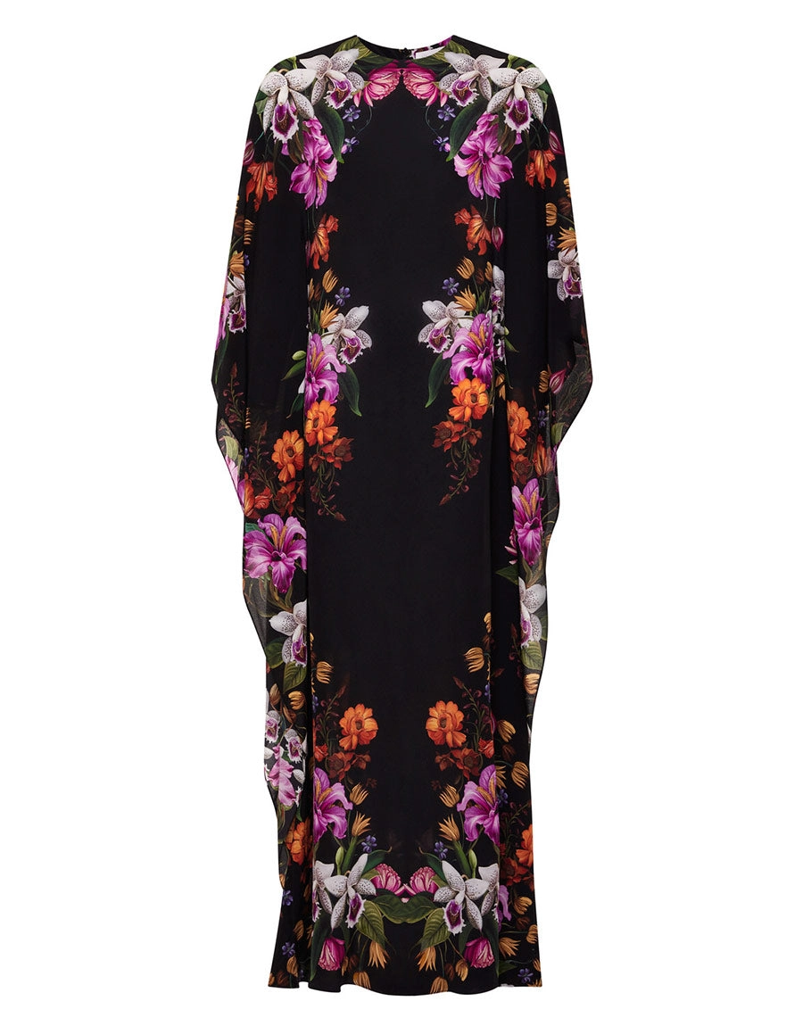 Eloise Crepe Maxi Dress - Painterly Flower - SALE
