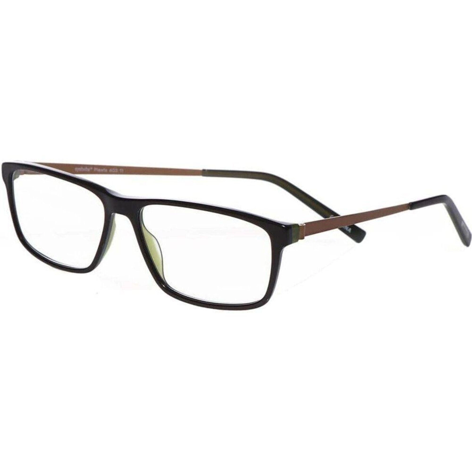 Eyebobs Unisex Reading Glasses - Brown Green Rectangular,  3.50 | EYEBOBS 603 011