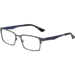 Eyebobs Unisex Reading Glasses - Gun Blue Metal Rectangular,  3.50 | EYEBOBS 905 002