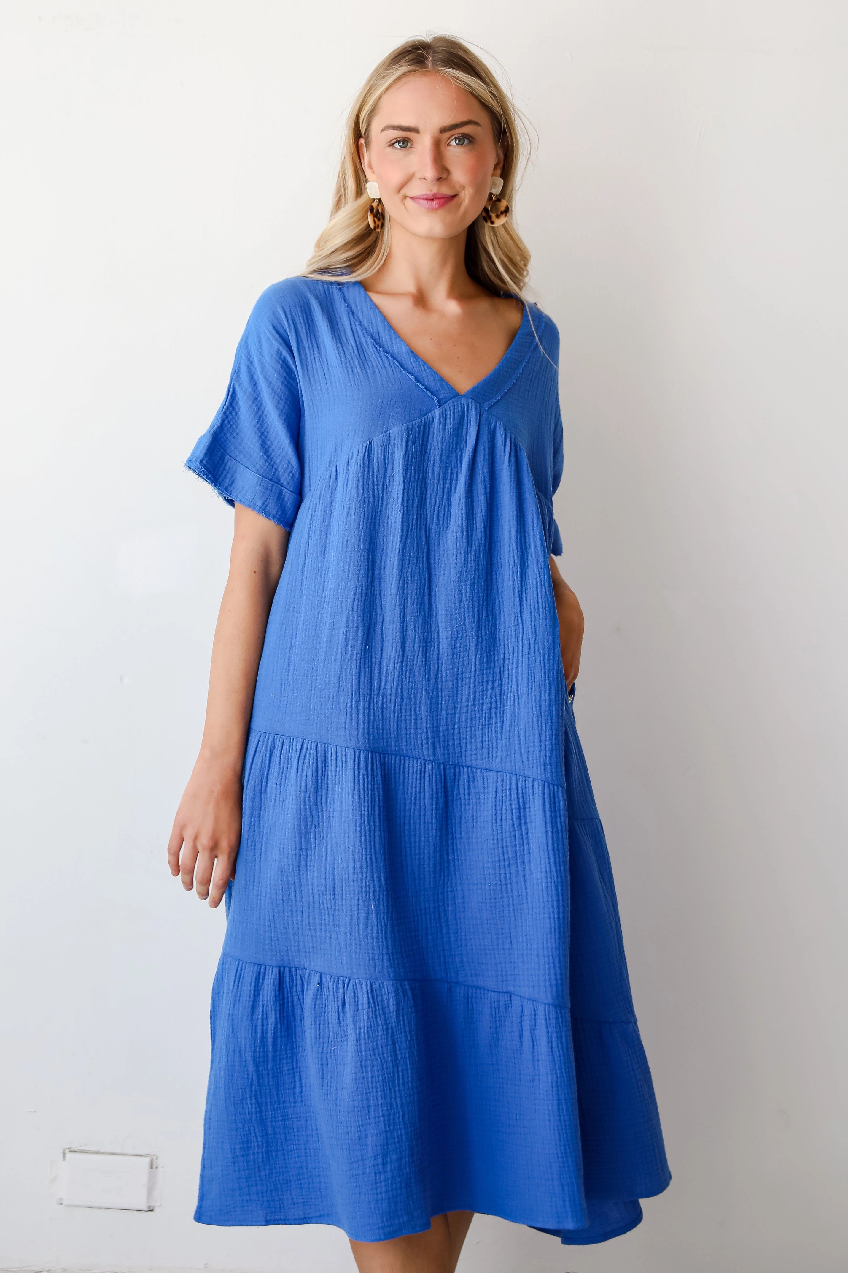 FINAL SALE - Feeling My Best Linen Midi Dress