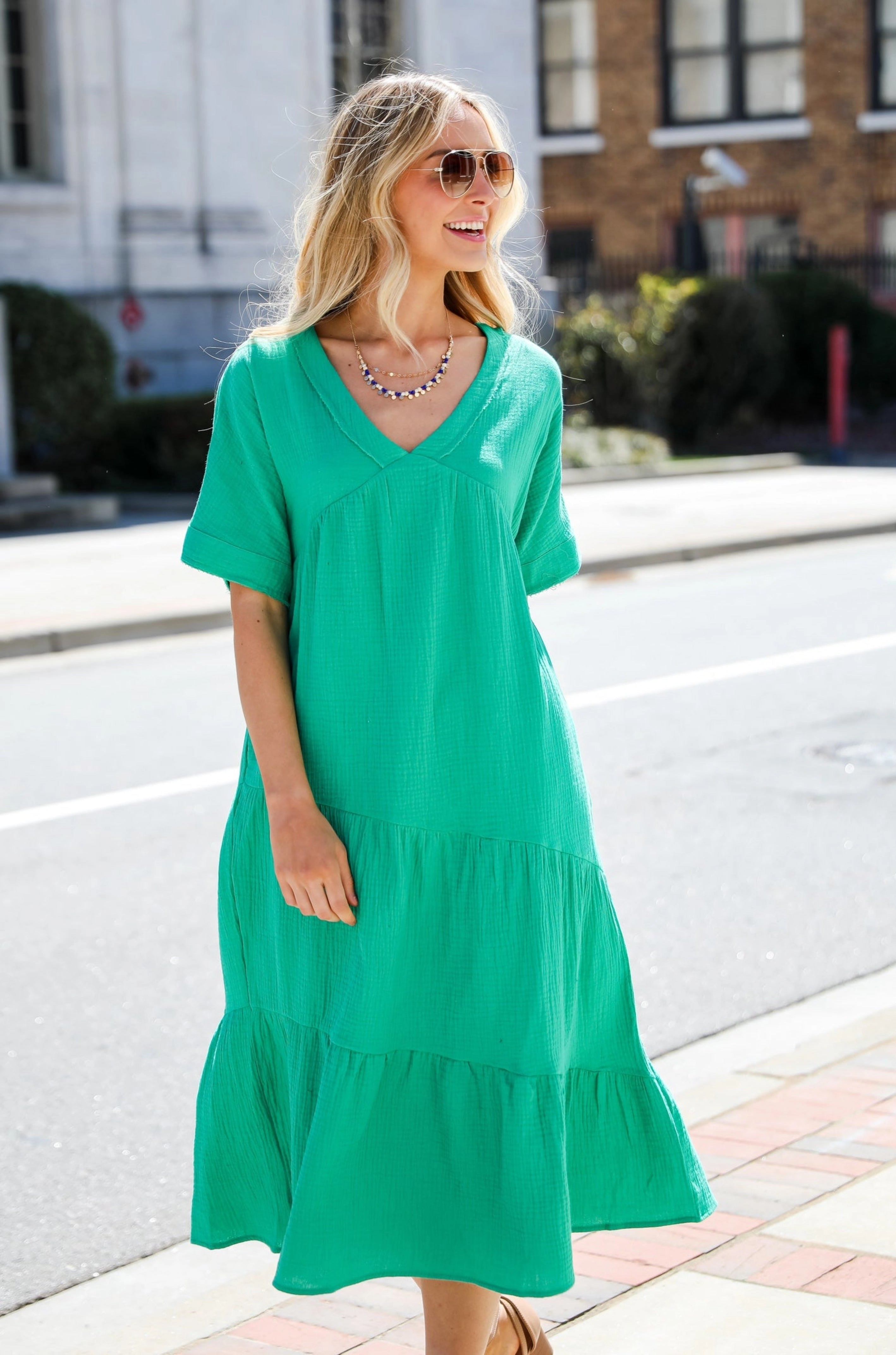 FINAL SALE - Feeling My Best Linen Midi Dress
