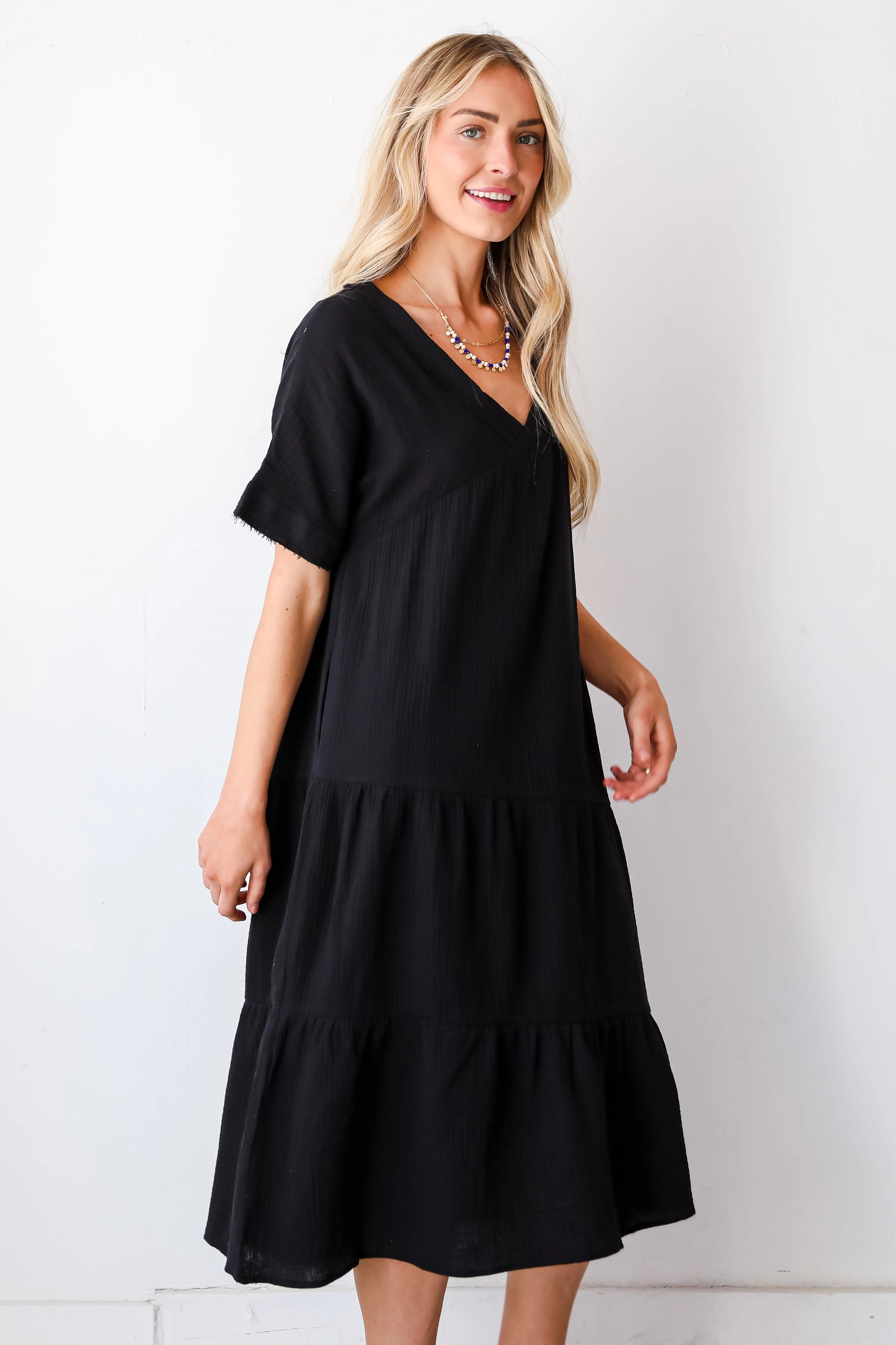 FINAL SALE - Feeling My Best Linen Midi Dress