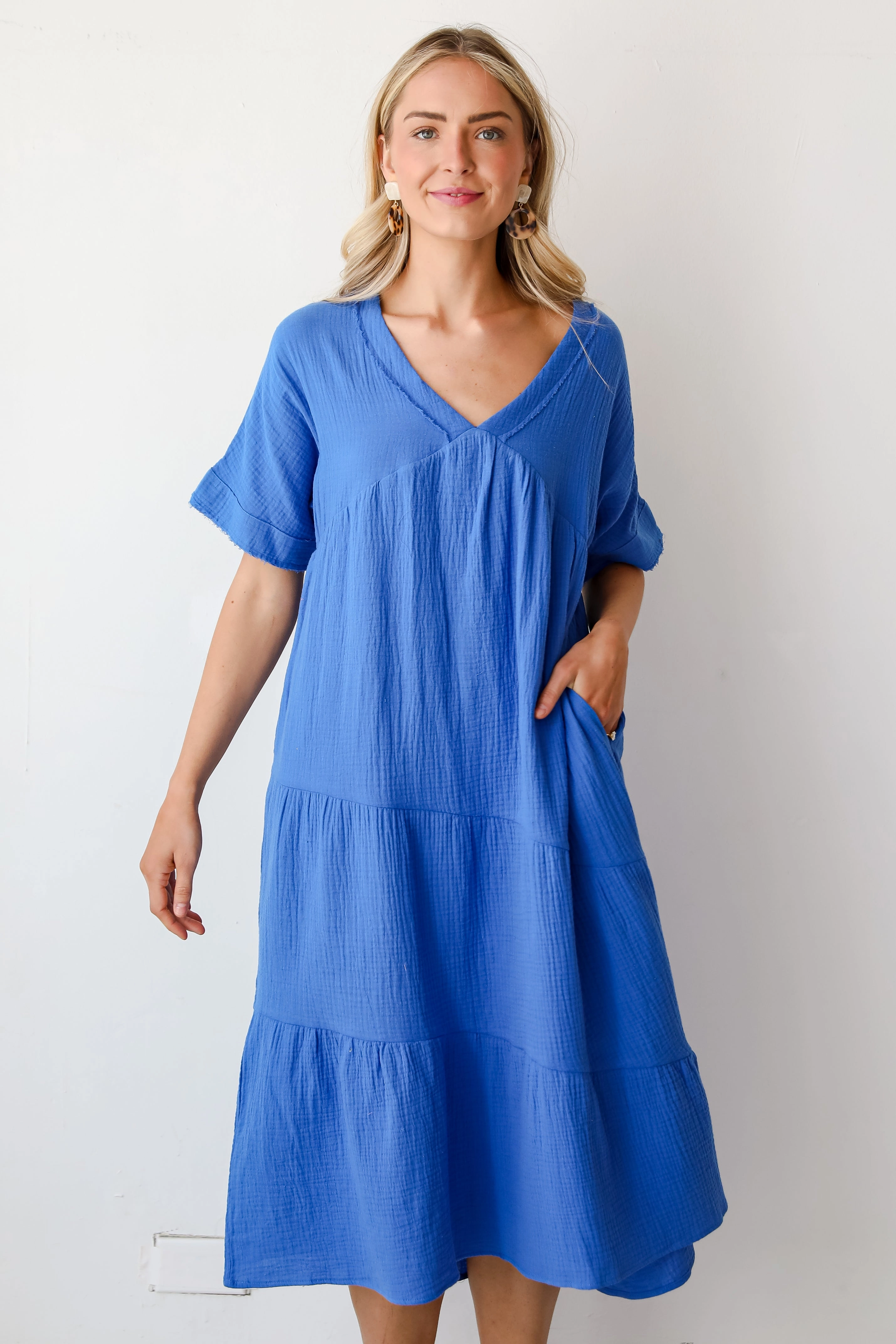FINAL SALE - Feeling My Best Linen Midi Dress