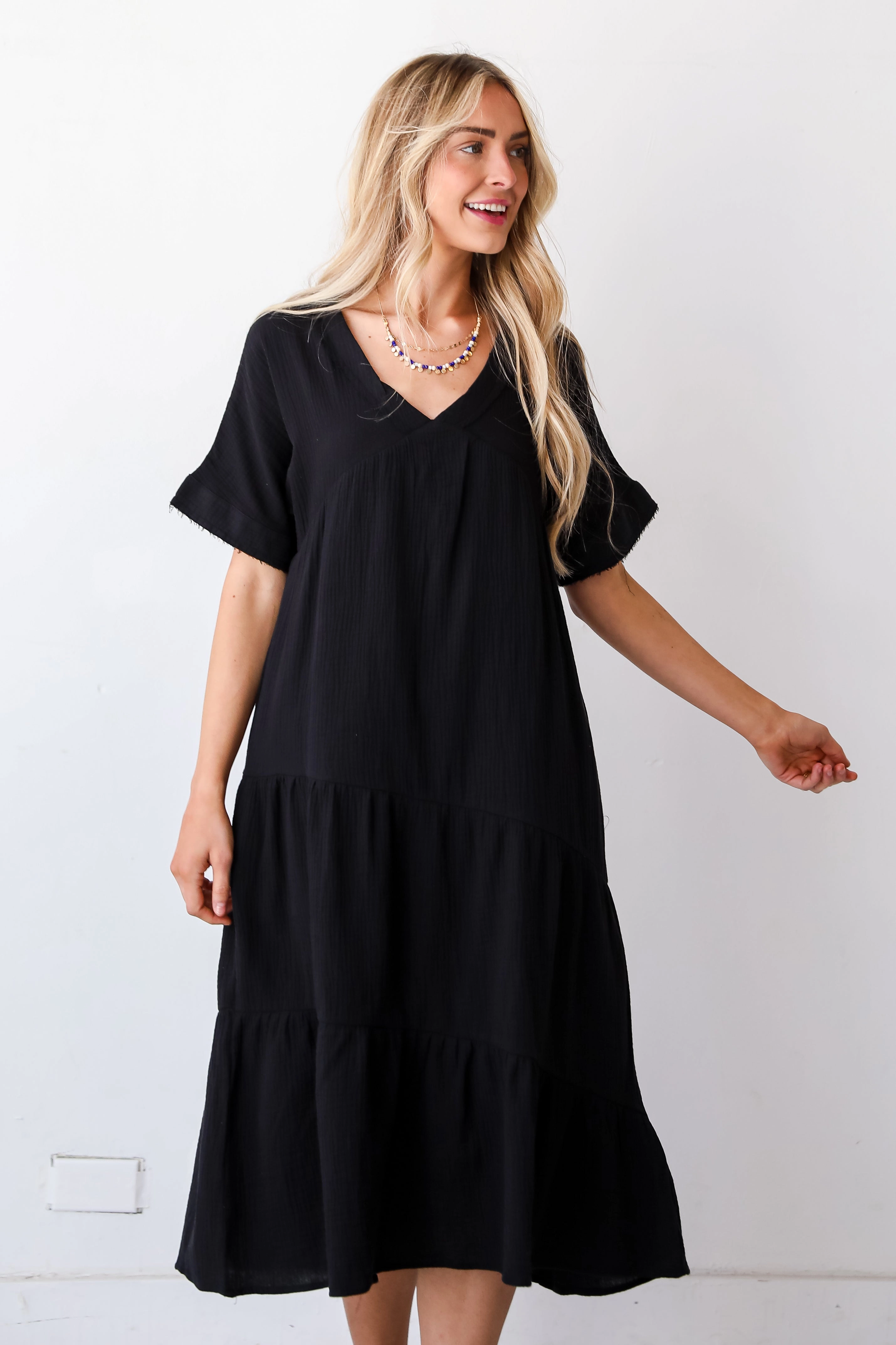 FINAL SALE - Feeling My Best Linen Midi Dress