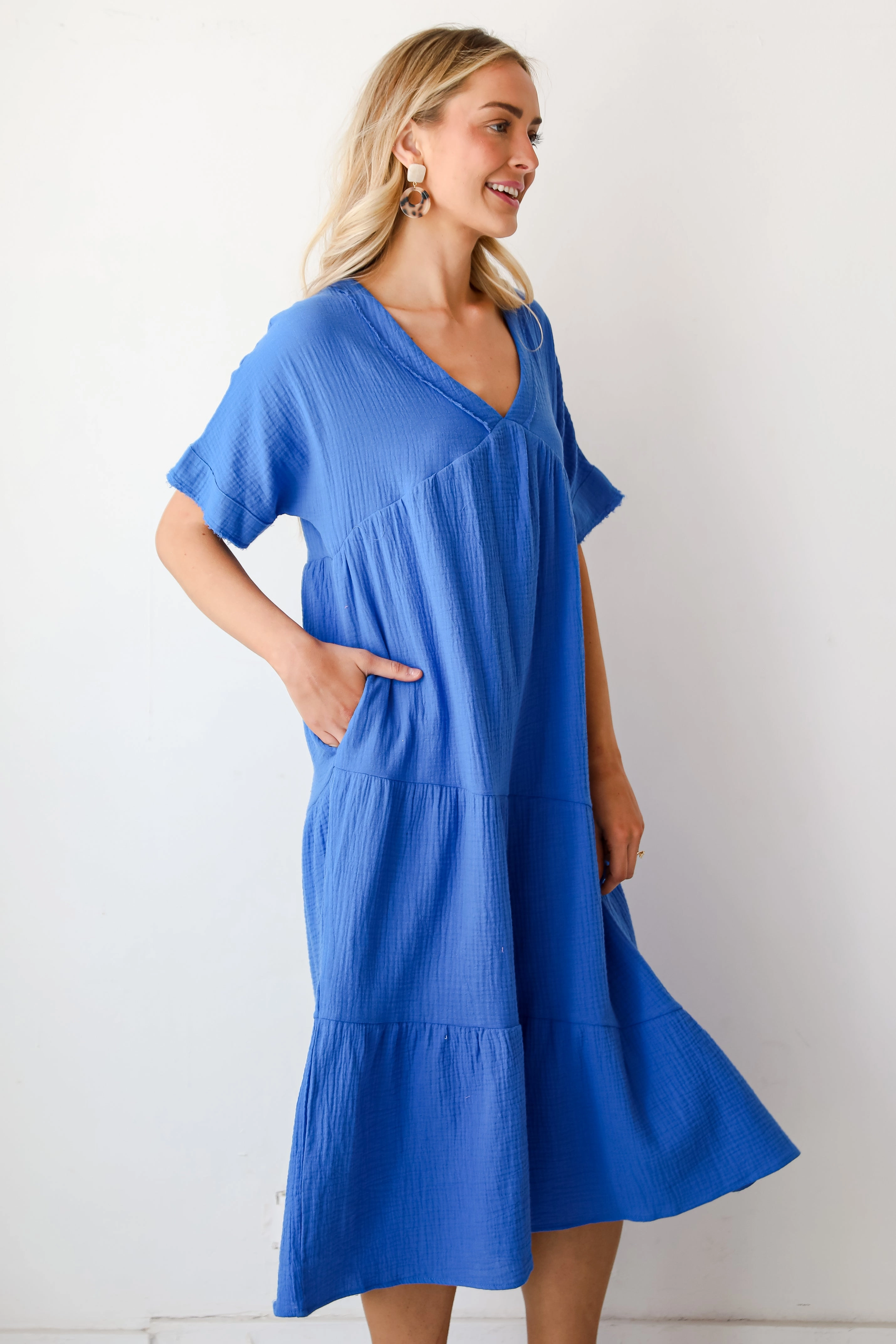 FINAL SALE - Feeling My Best Linen Midi Dress