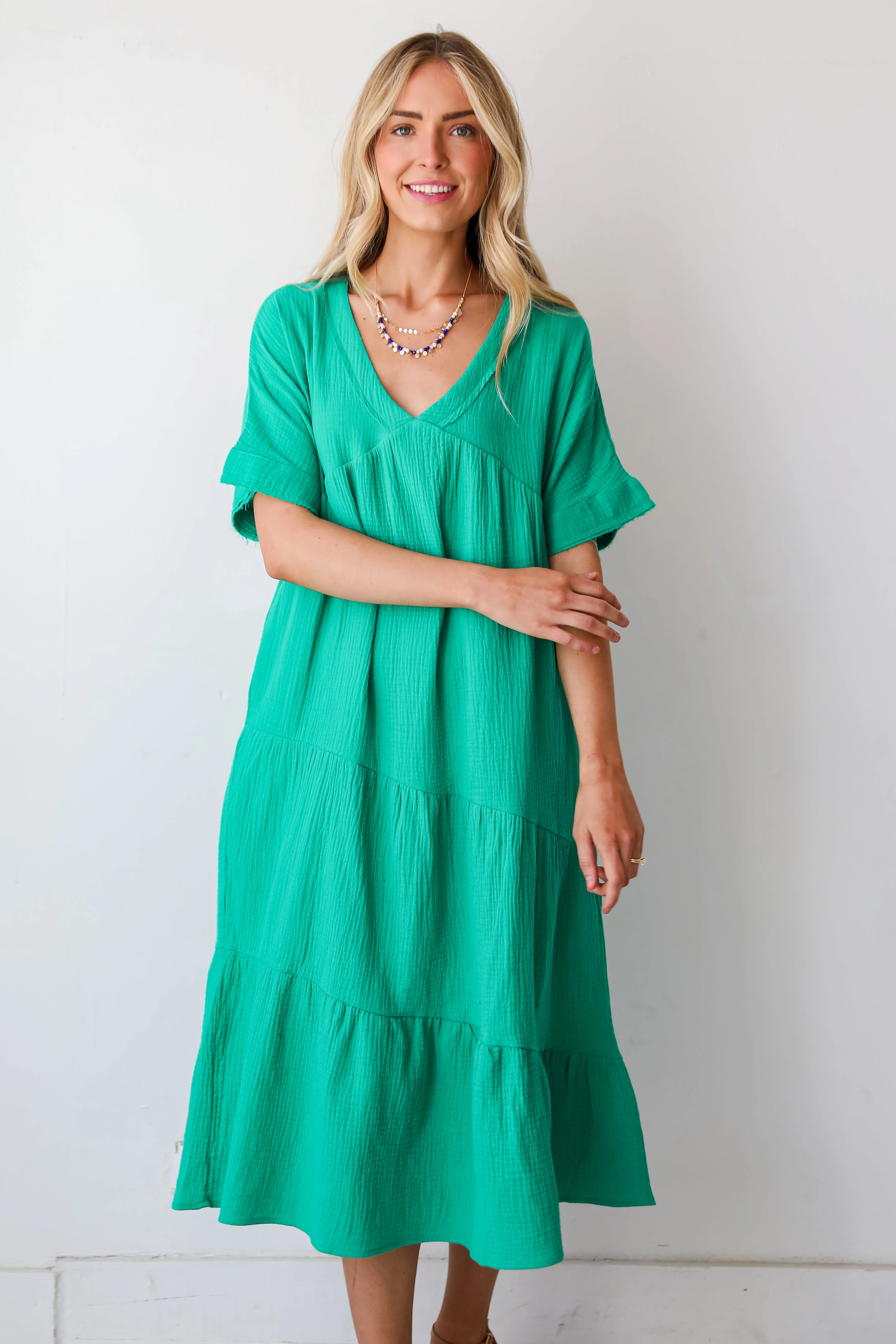 FINAL SALE - Feeling My Best Linen Midi Dress