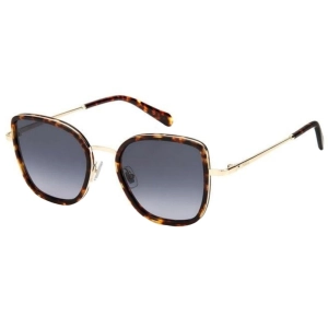 Fossil Unisex Sunglasses - Light Gold Frame Grey Shaded Lens | FOSSIL FOS 2104/G/S S