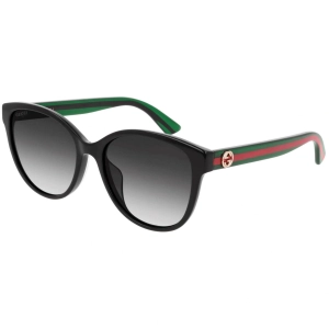 Gucci Women's Sunglasses - Black Green Acetate Full Rim Cat Eye Frame | GG0703SKN 002