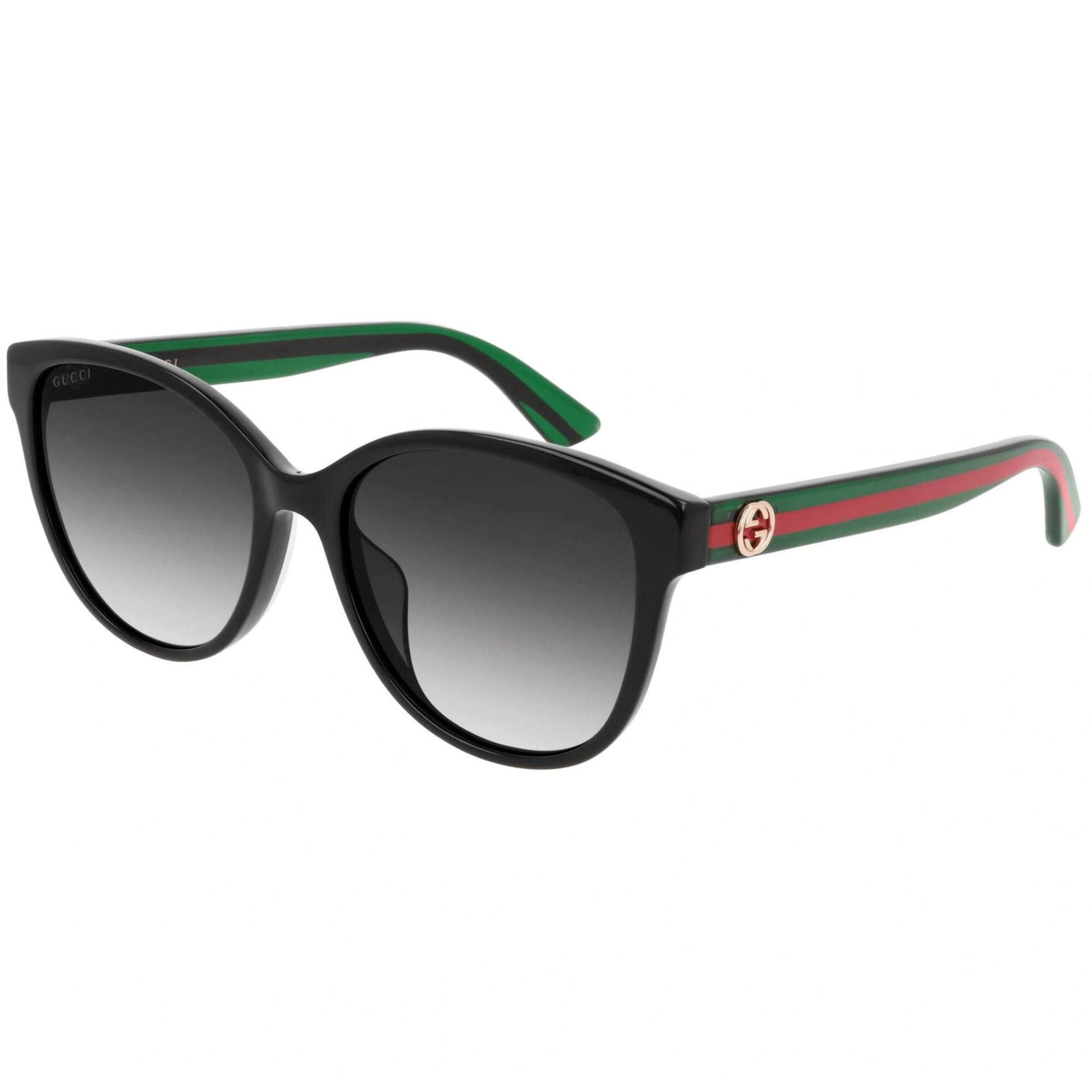Gucci Women's Sunglasses - Black Green Acetate Full Rim Cat Eye Frame | GG0703SKN 002