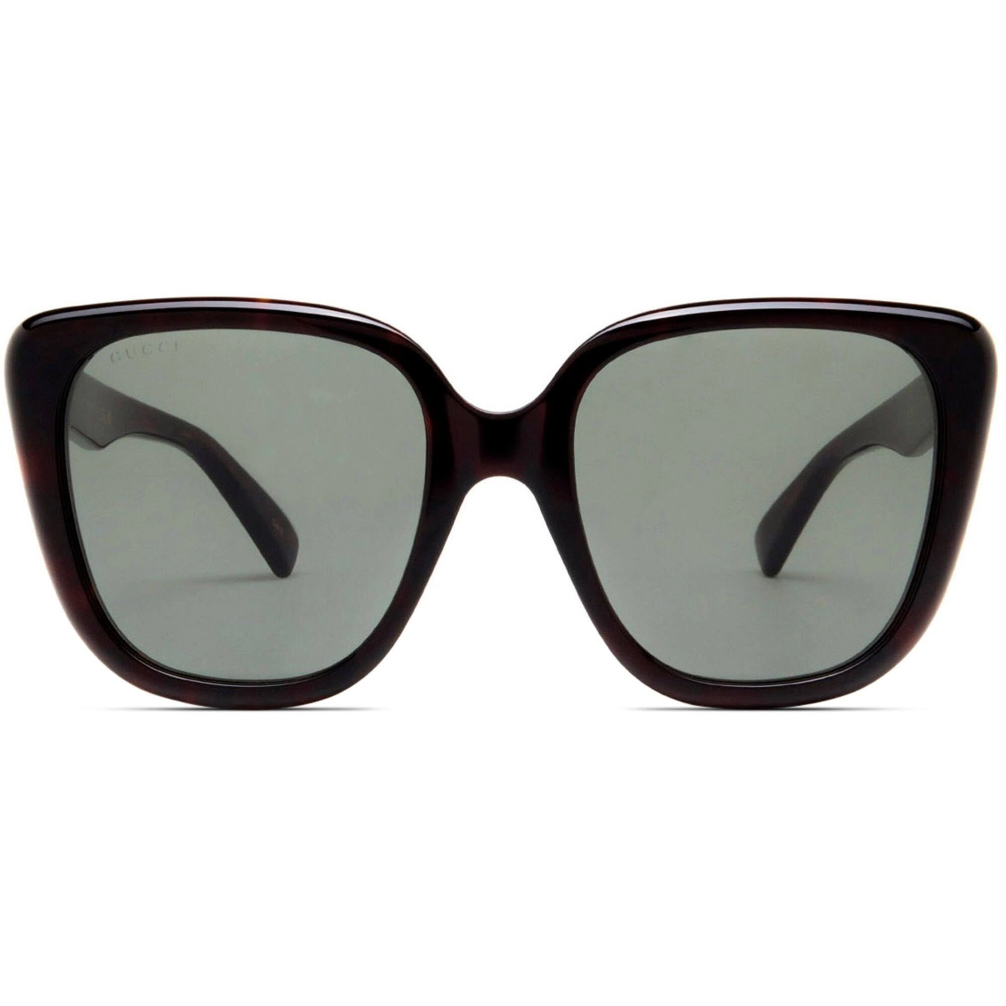 Gucci Women's Sunglasses - Full Rim Havana Acetate Cat Eye Shape Frame | GG1169S 003