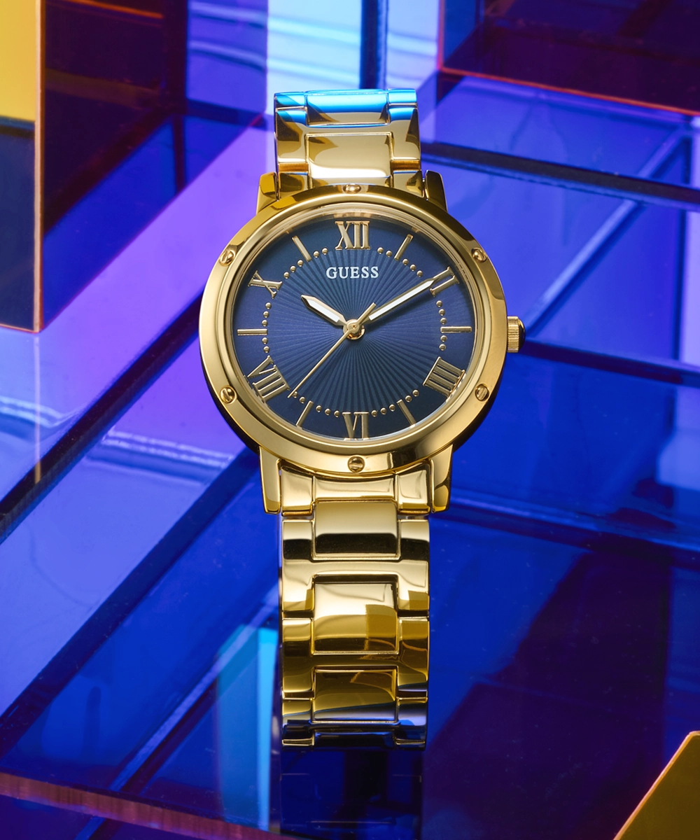 GUESS Ladies Gold Tone Analog Watch