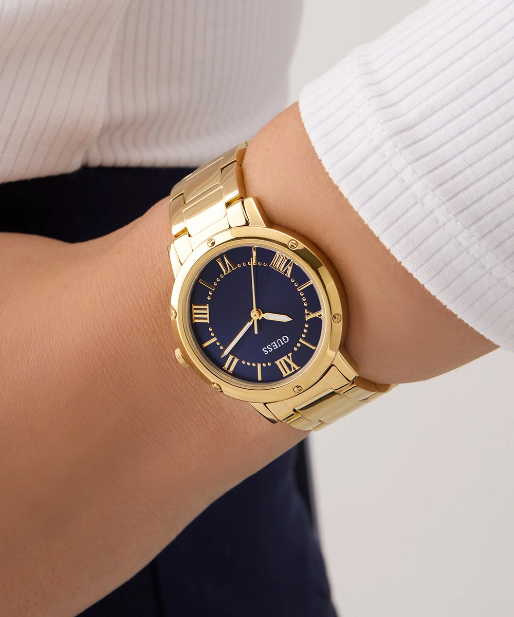 GUESS Ladies Gold Tone Analog Watch